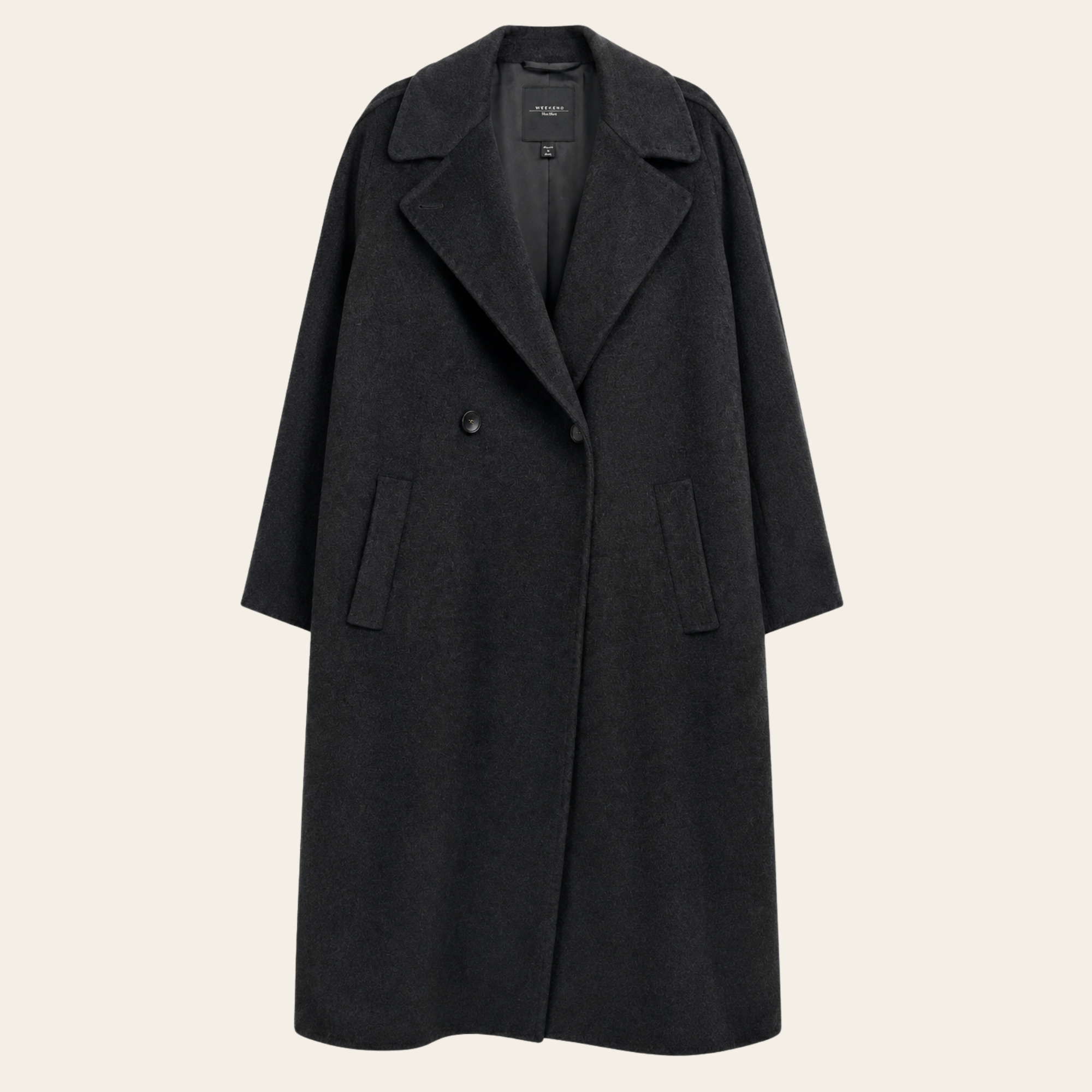 Weekend Max Mara – Manteau Long Ceinturé en Laine, IT 42, M