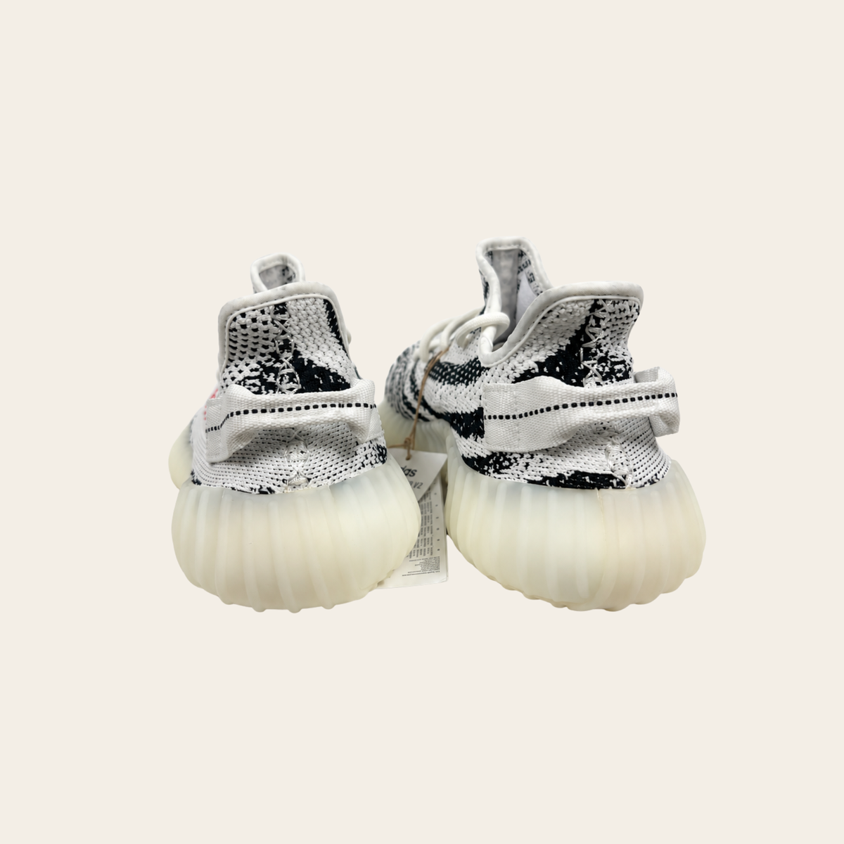ADIDAS YEEZY – Boost 350 V2 « Zebra » – Blanc, noir et rouge – Taille US 6