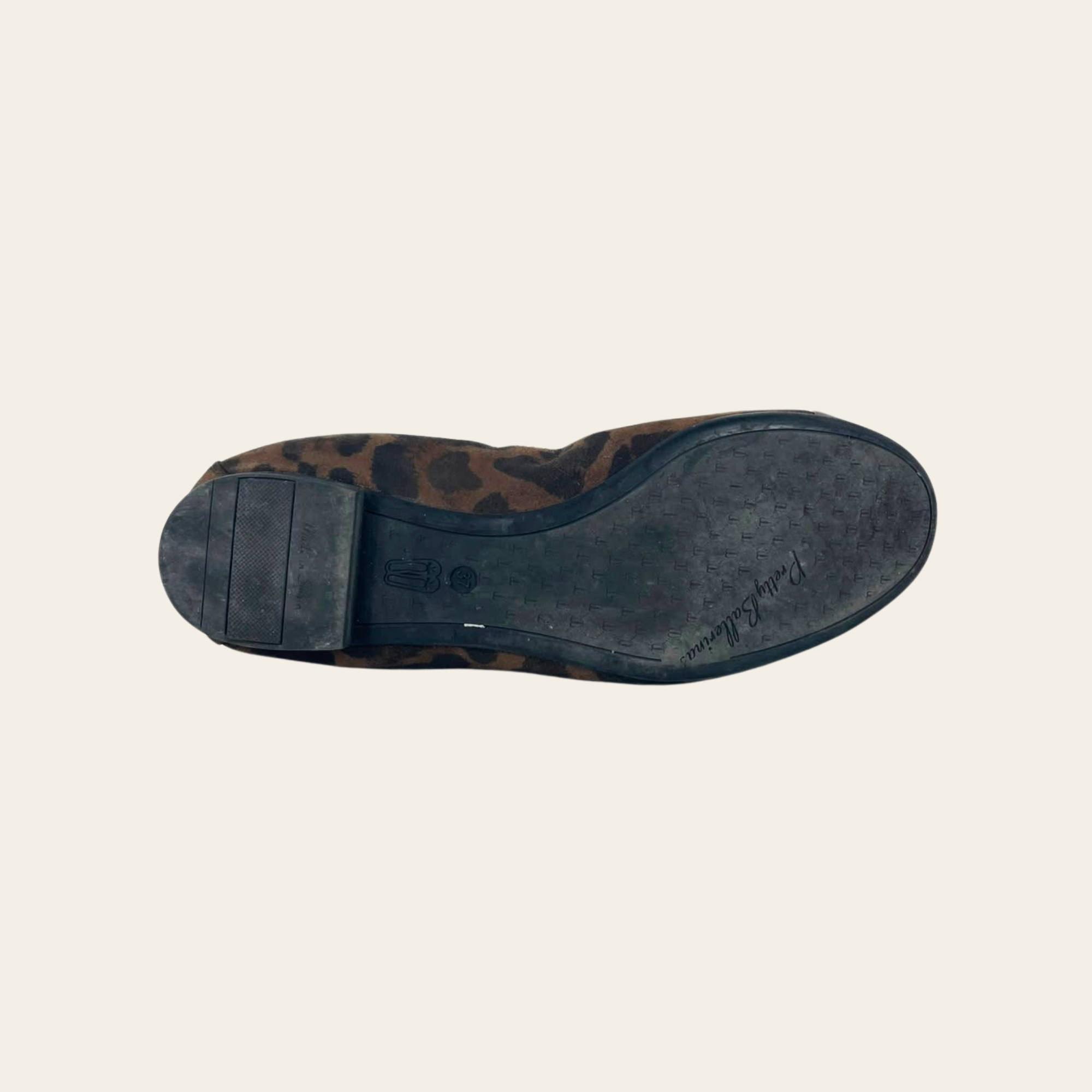 Pretty Ballerinas Ballerines Cap Toe Léopard & Verni Bordeaux, Taille 37