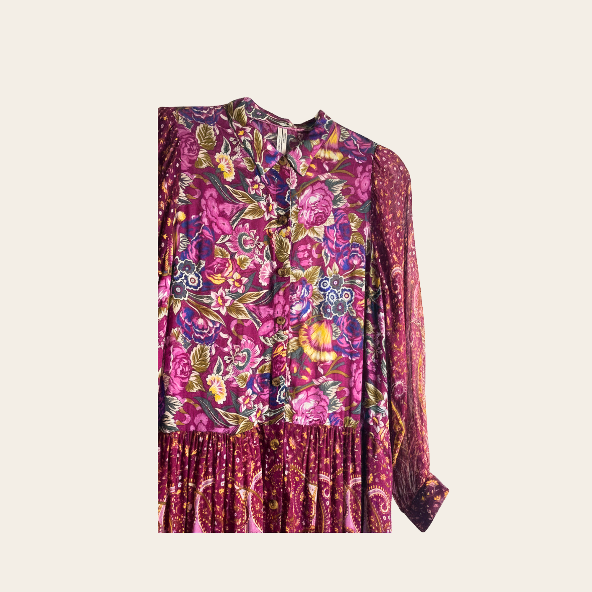 By Anthropologie – Robe Maxi Bohème Imprimée, XS