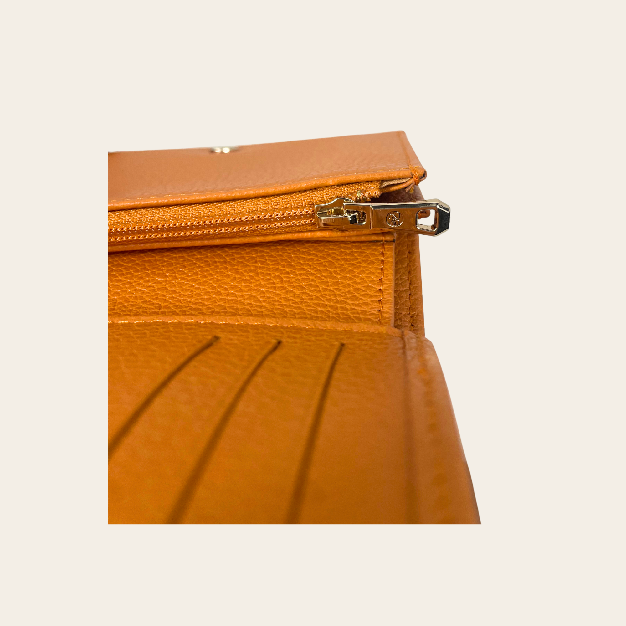 LONGCHAMP – Portefeuille Compact en Cuir Grainé