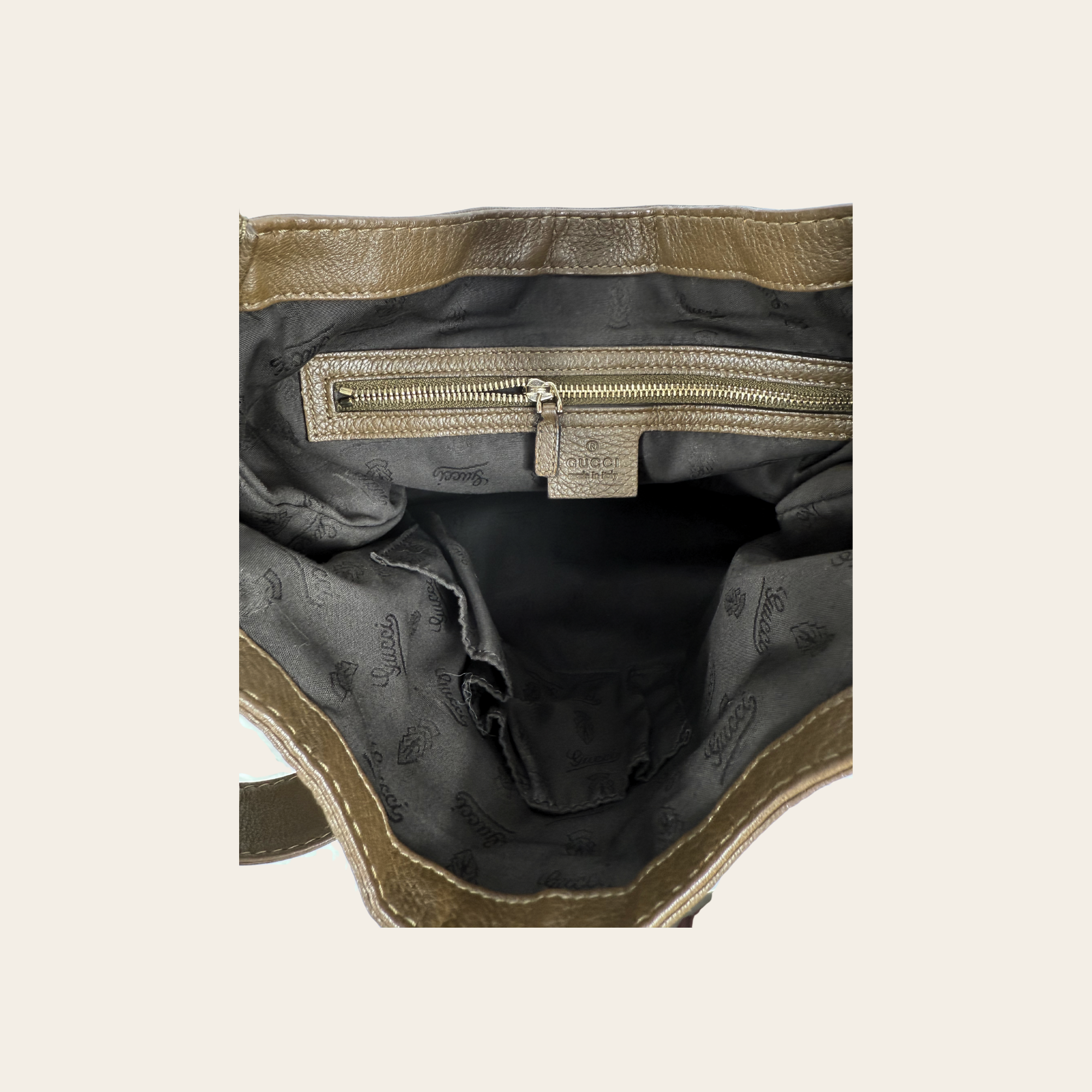 Gucci – New Jackie Hobo Bag en cuir brun
