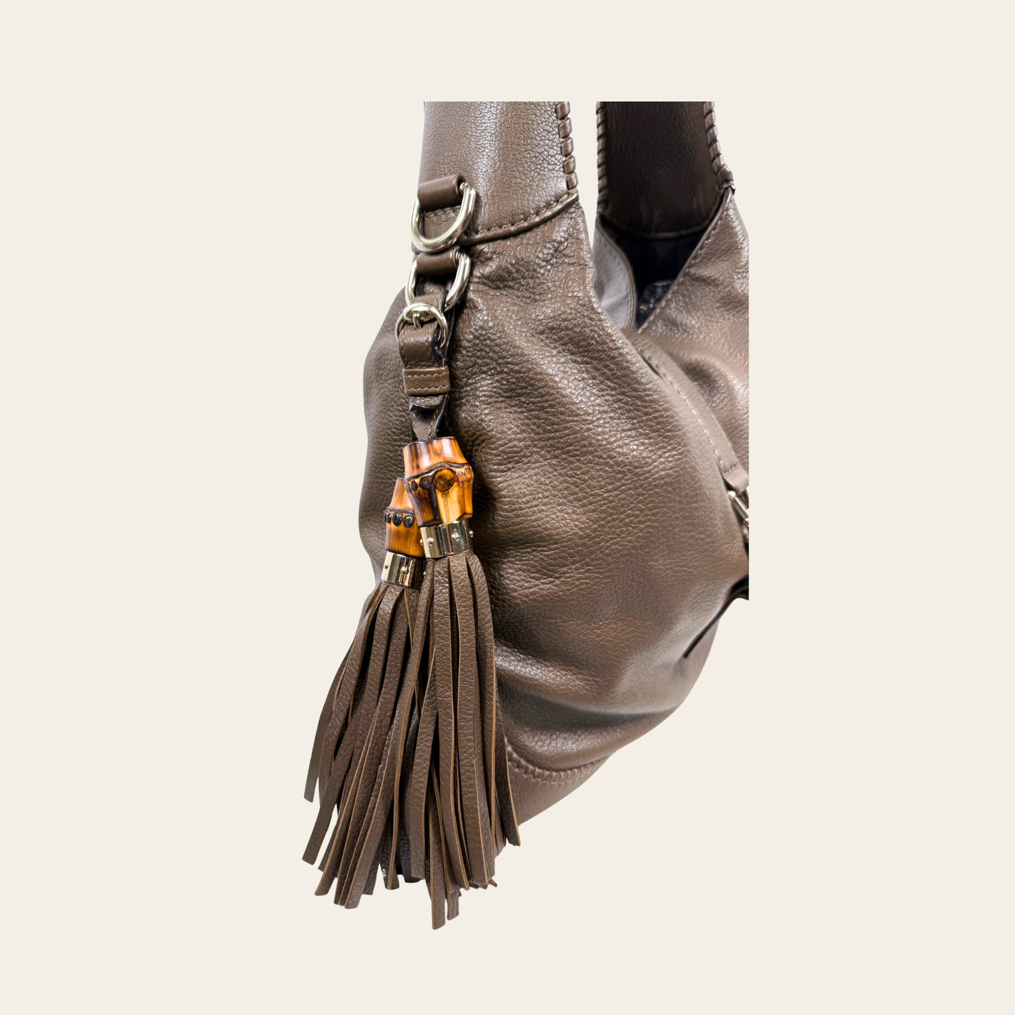 Gucci – New Jackie Hobo Bag en cuir brun