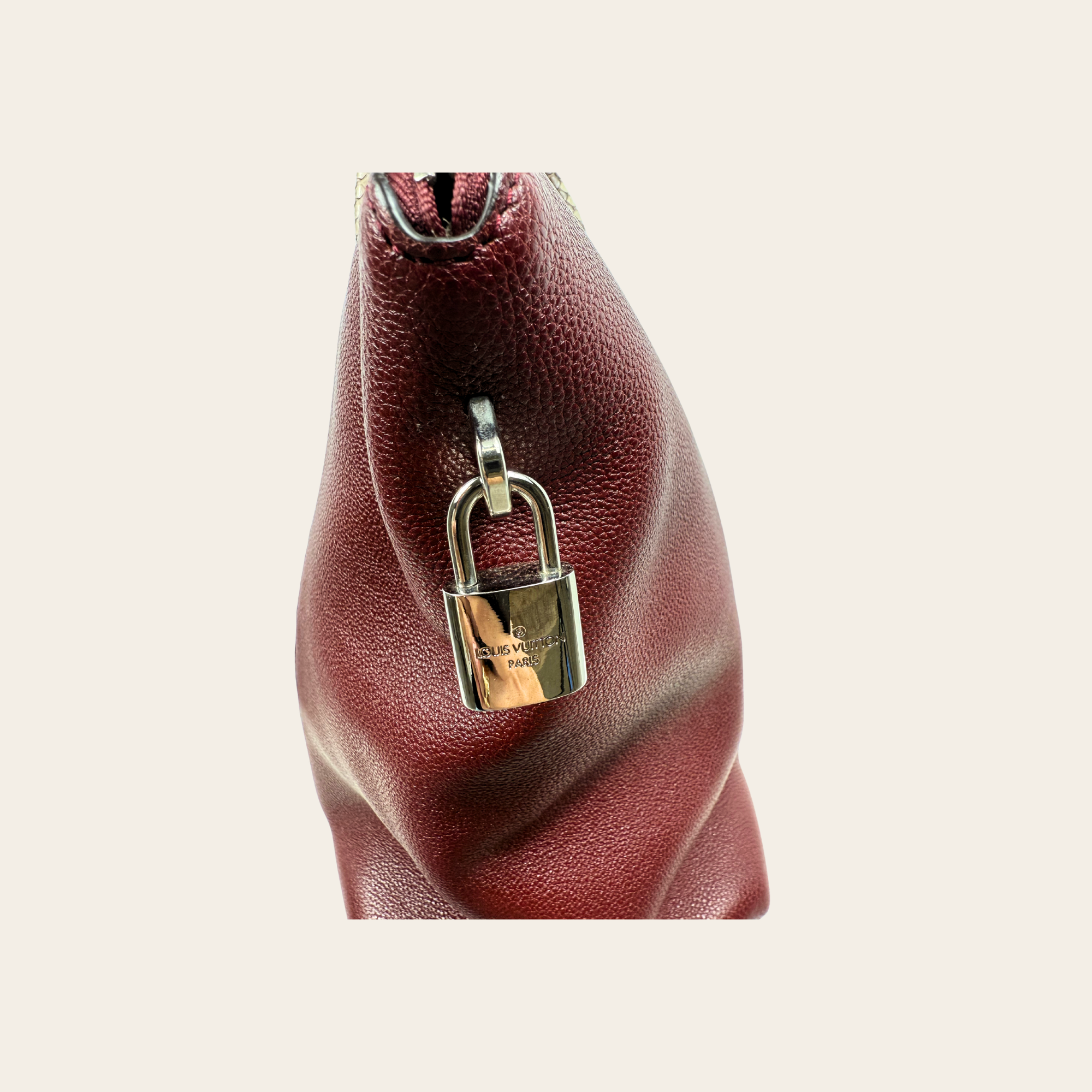 Louis Vuitton – Lockme Cabas MM en cuir Veau Taurillon & poignées en python