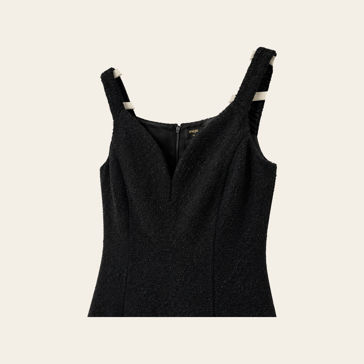 SELF-PORTRAIT – Black Bouclé Mini Dress UK 10 / US 6