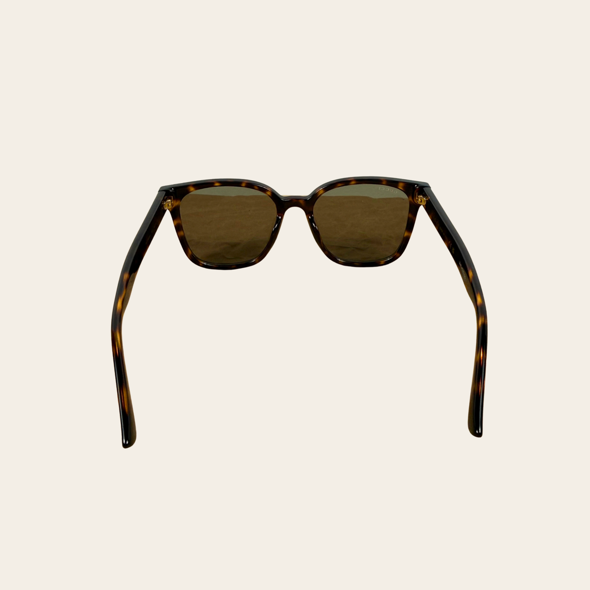 GUCCI — Lunettes de soleil carrées GG1346SK en acétate écaille, Taille 56