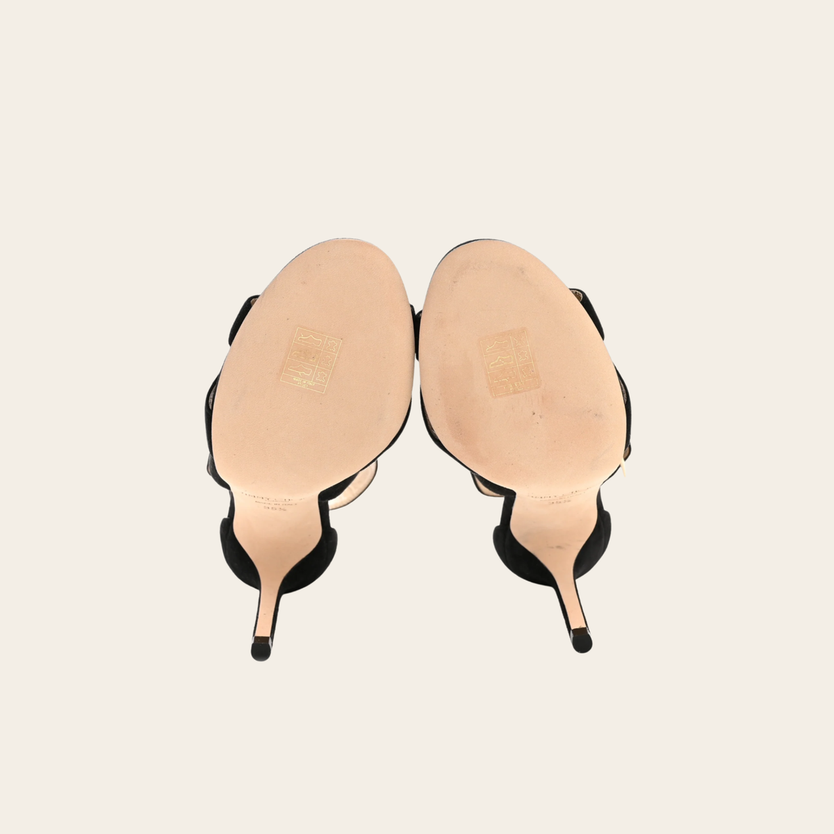 Jimmy Choo – Sandales Lottie 100 en suède noir, 36.5