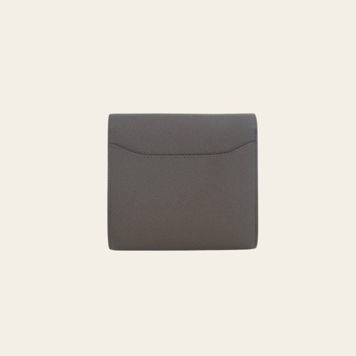 HERMÈS – Portefeuille Constance Compact en cuir Epsom Étoupe, Taille Compacte