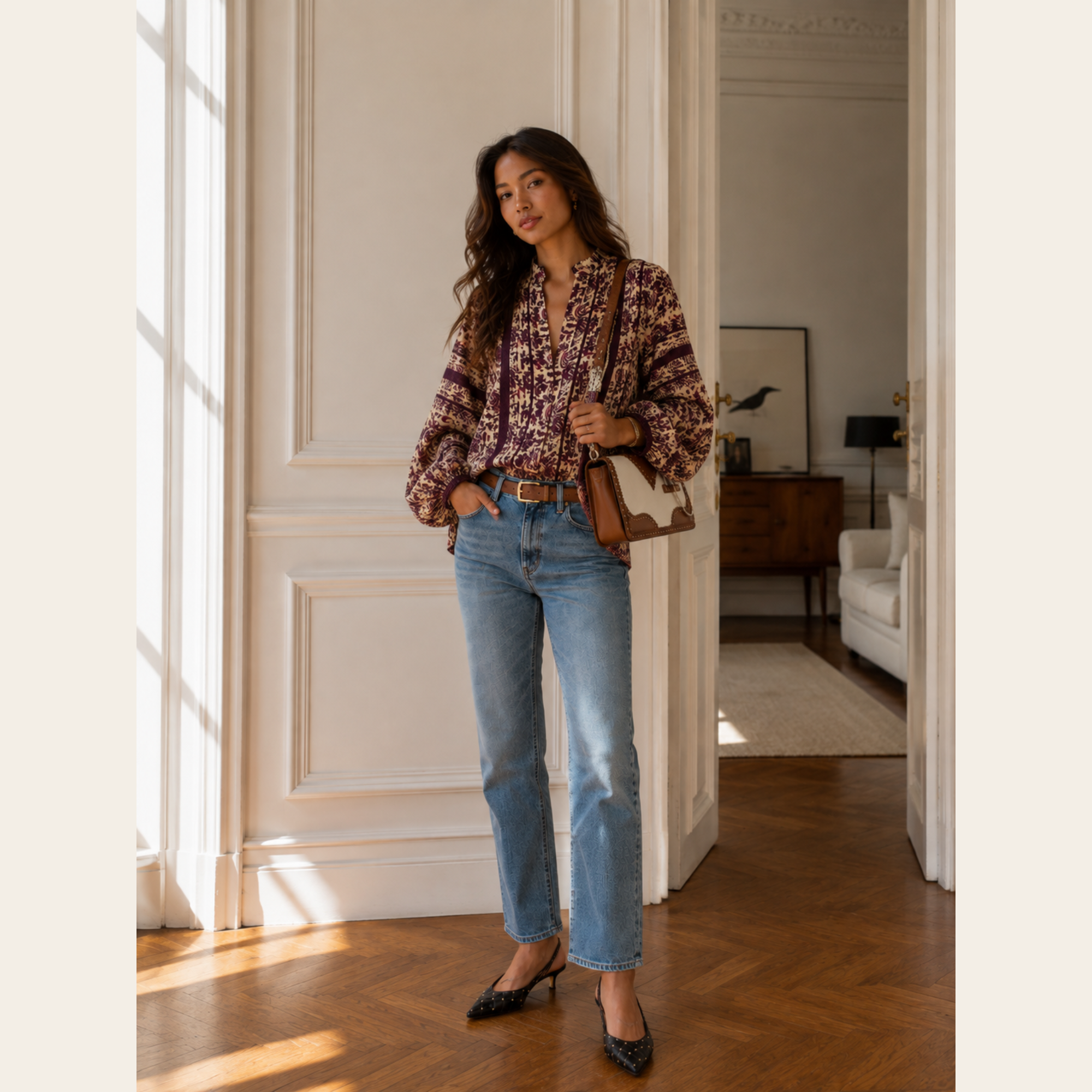 TOTEME - Jean en denim straight leg, M