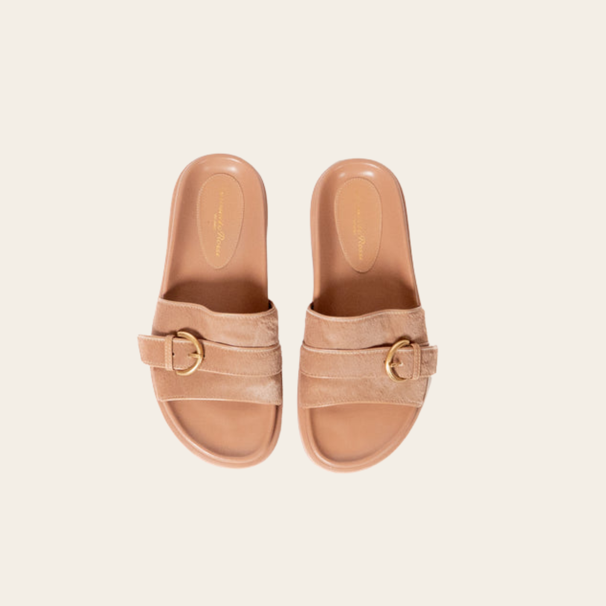 GIANVITO ROSSI – Sandales en Cuir Matelassé Rose Poudré, Taille 7.5