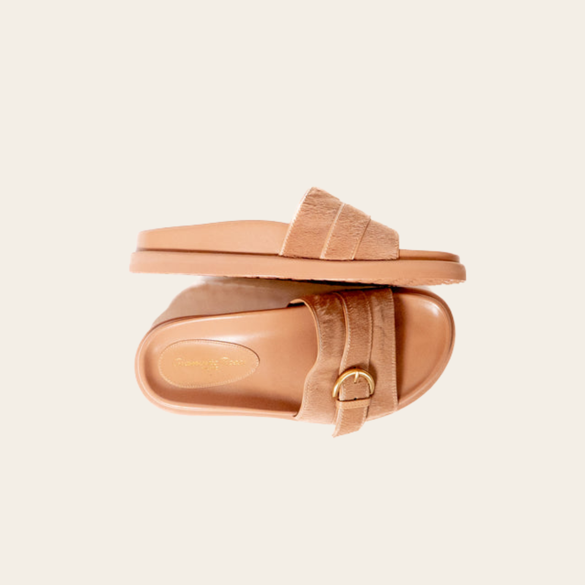 GIANVITO ROSSI – Sandales en Cuir Matelassé Rose Poudré, Taille 7.5