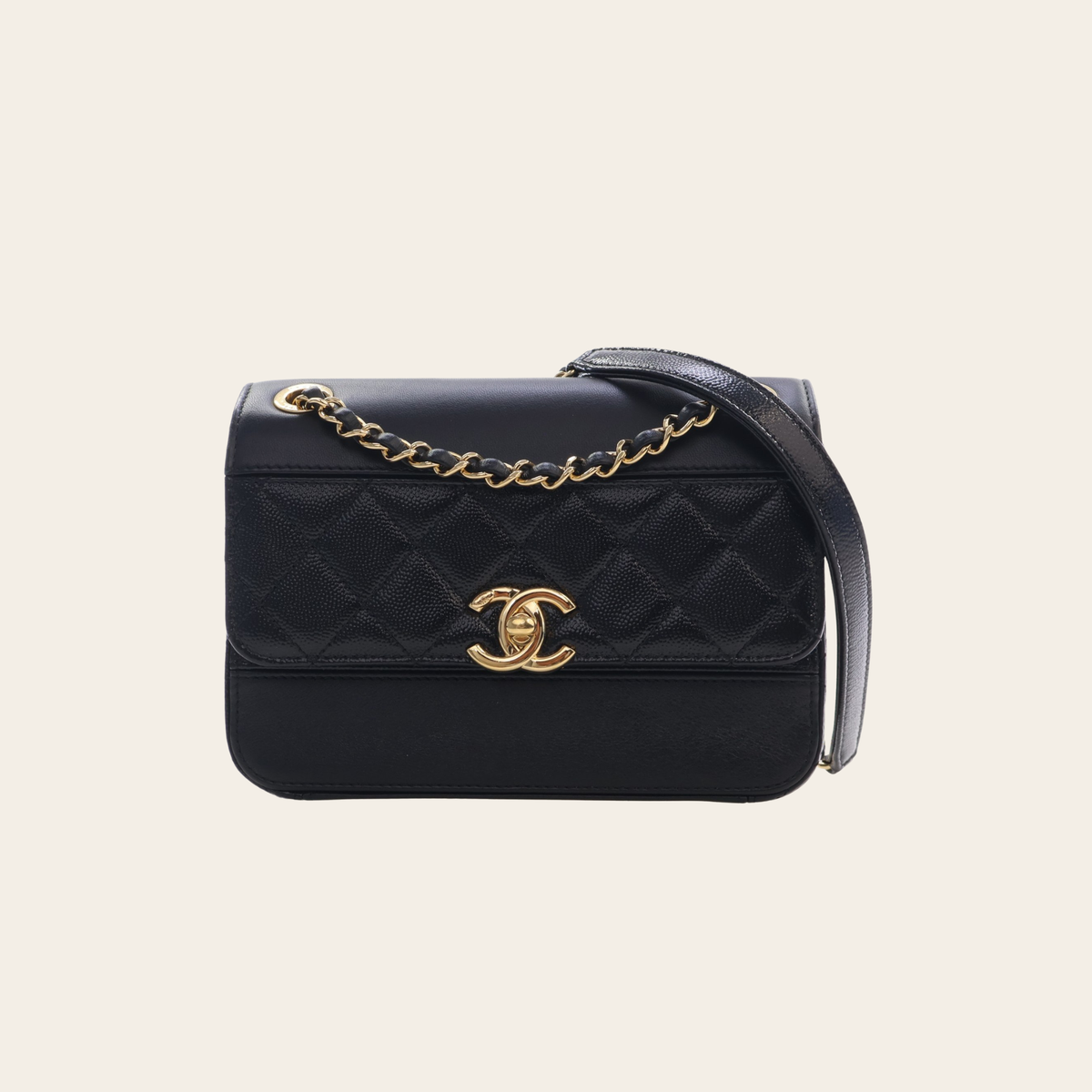 CHANEL – Mini Caviar Single Flap Bag
