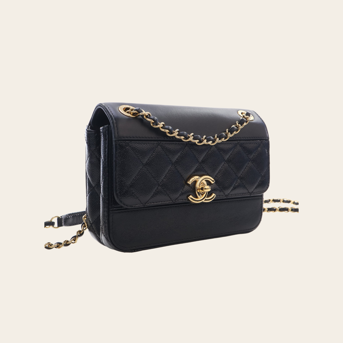 CHANEL – Mini Caviar Single Flap Bag