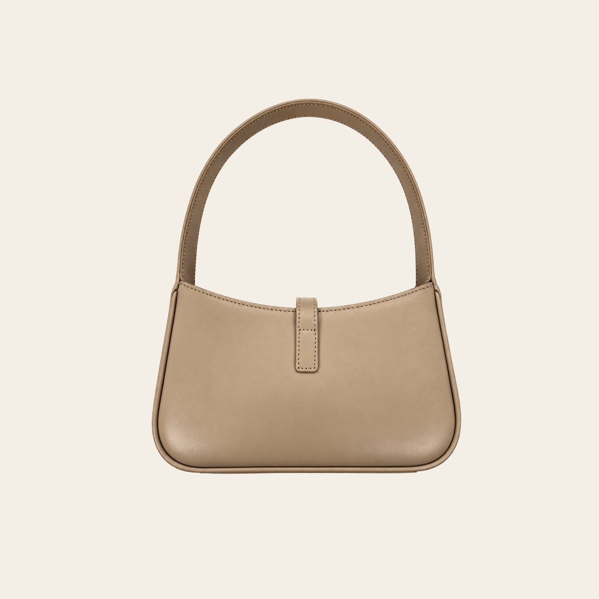 SAINT LAURENT — Le 5 à 7 Mini Hobo en cuir, Dark Beige