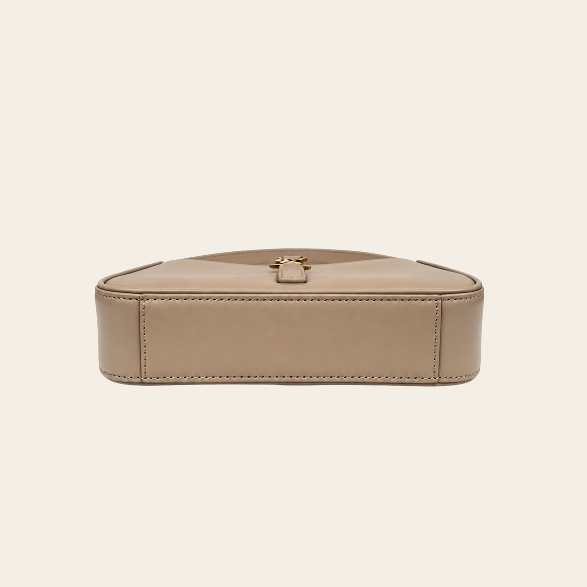 SAINT LAURENT — Le 5 à 7 Mini Hobo en cuir, Dark Beige