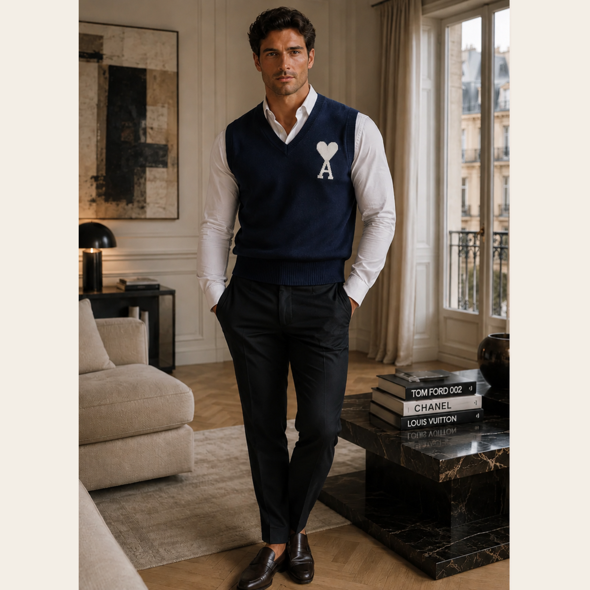 AMI PARIS - Ami de Cœur Wool Knit Vest, S