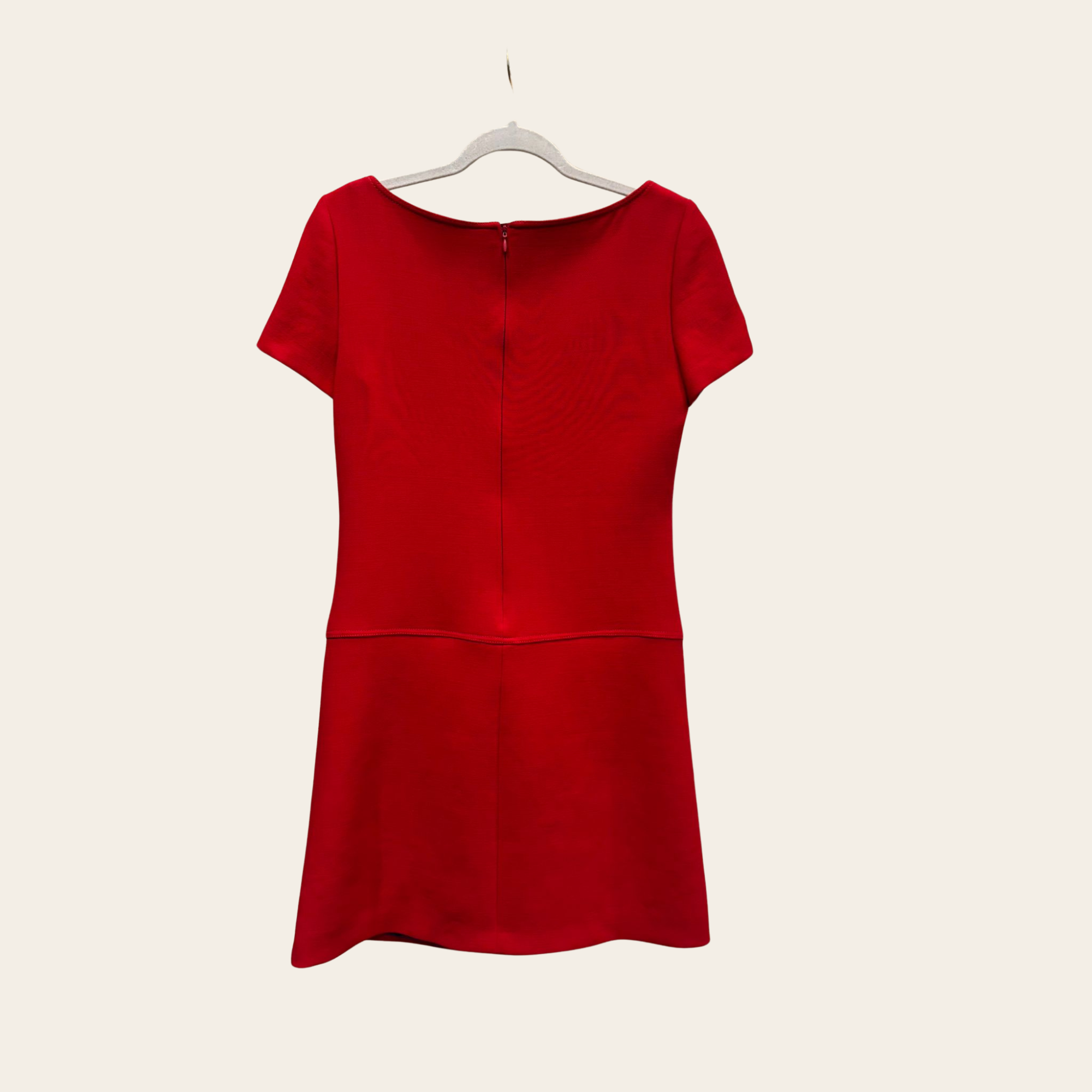 PRADA - Structured Crepe Mini Dress XS