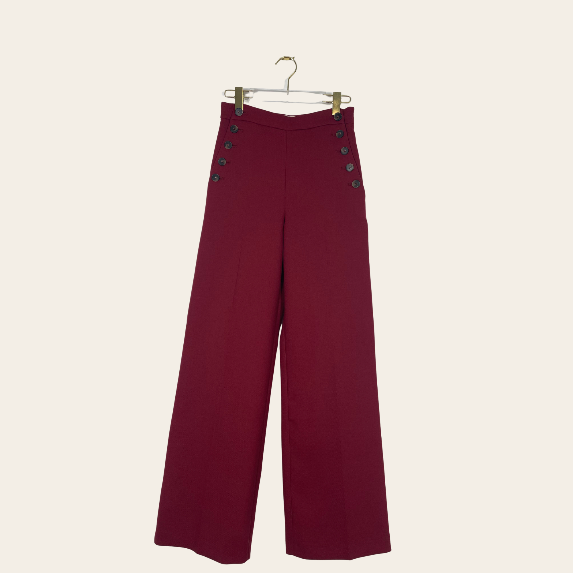 SÉZANE - (High-Waisted Sailor Trousers)