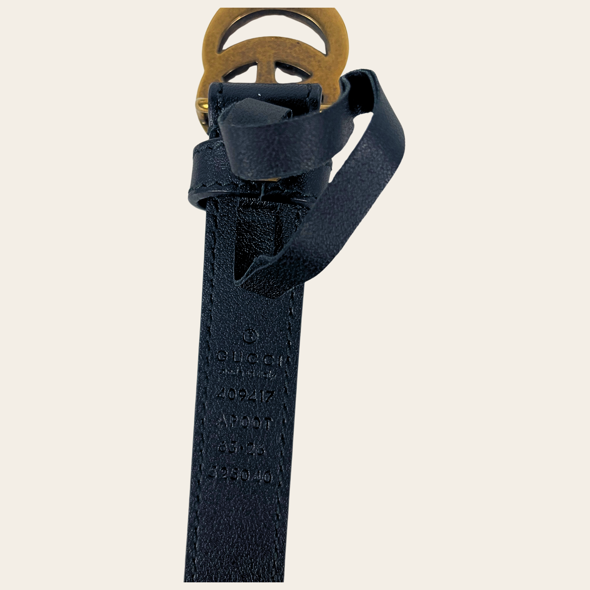 GUCCI - Double G Leather Belt