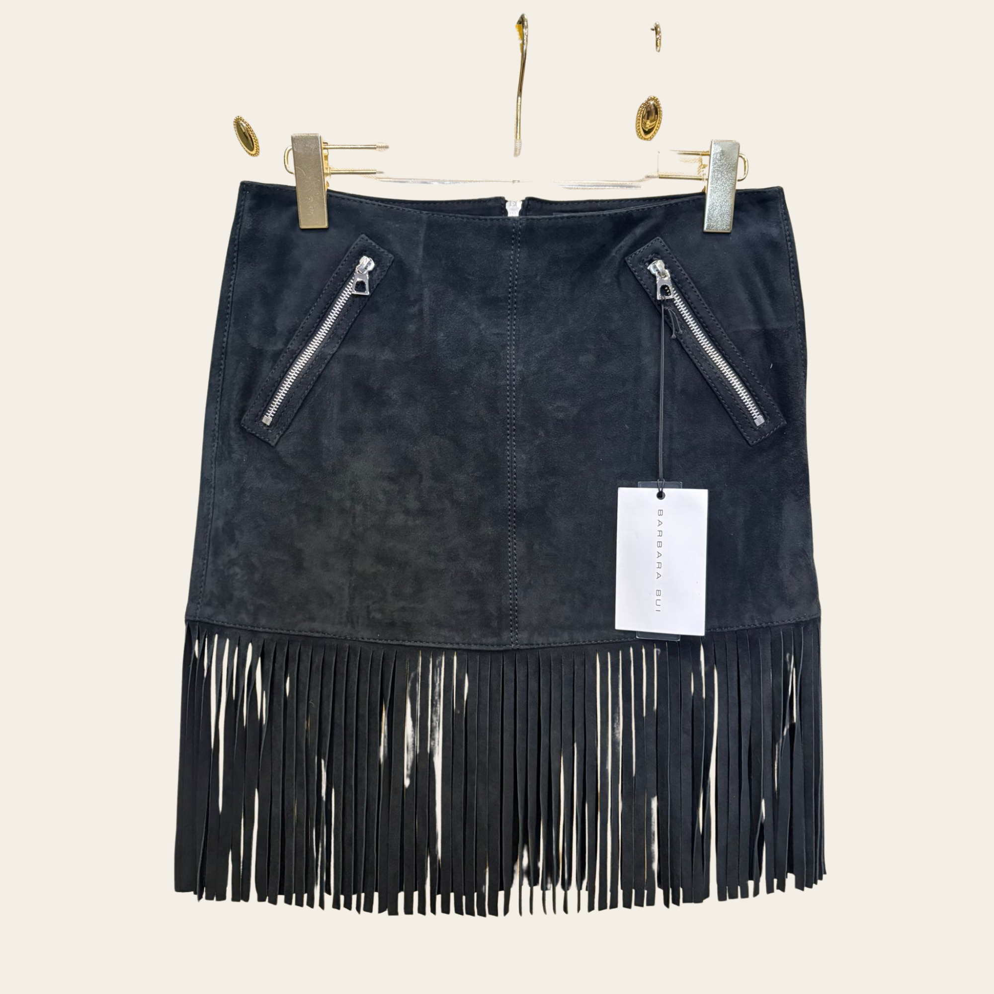 BARBARA BUI - Suede Fringe Mini XS/SMALL