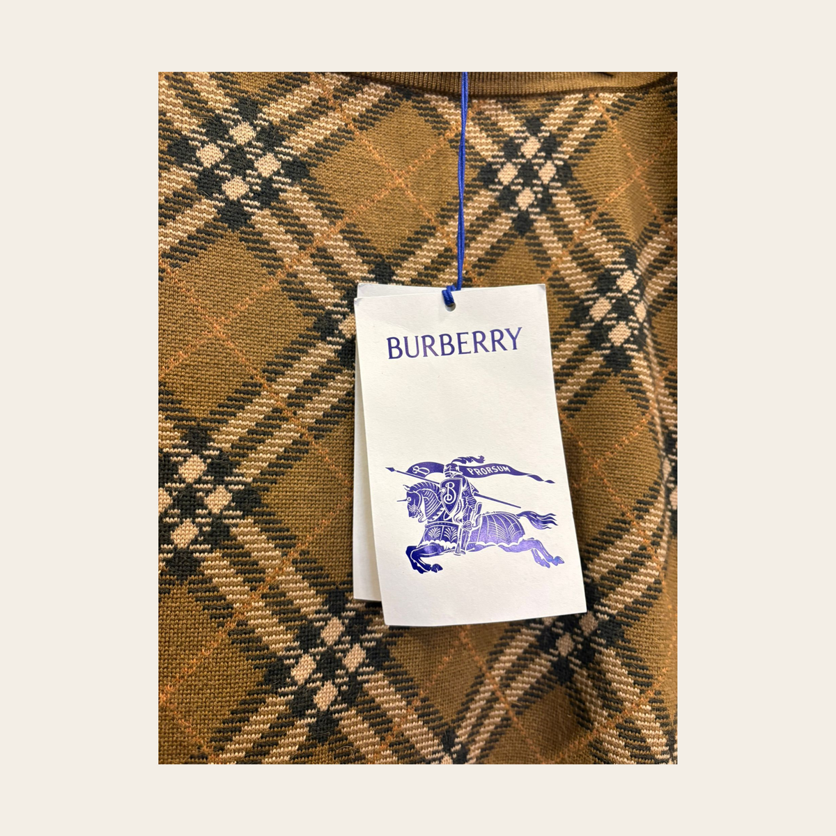 BURBERRY - Check Jacquard Mini Skirt