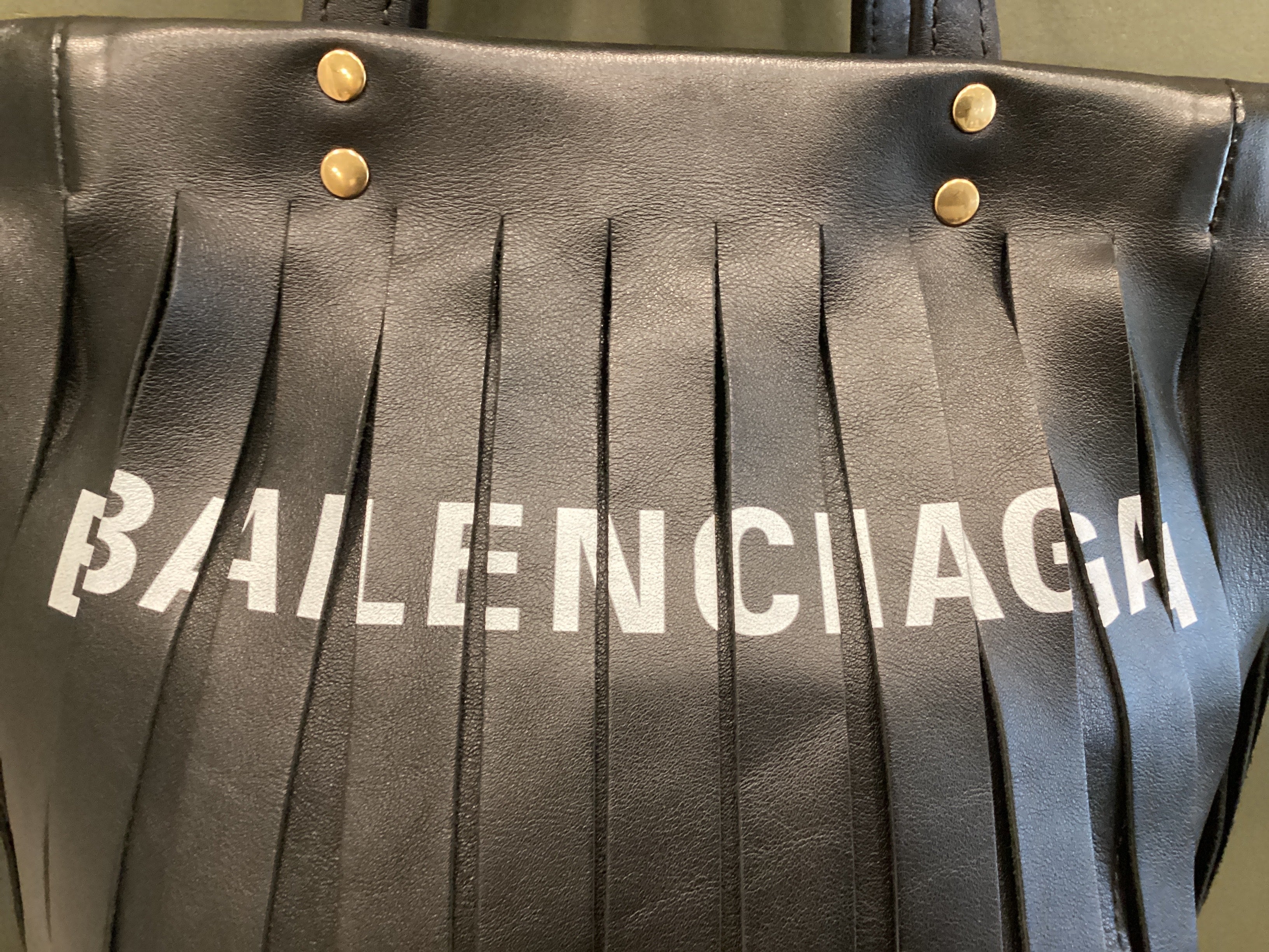 Balenciaga Everyday Tote XS Fringe Logo