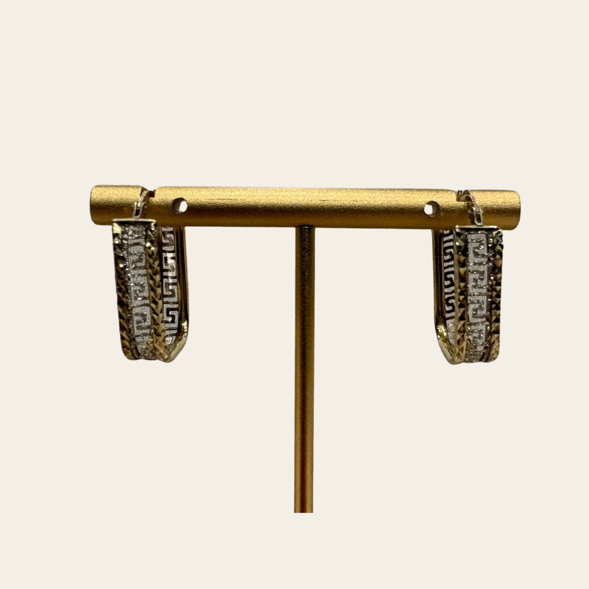 Versace boucles Créoles Greca 10K