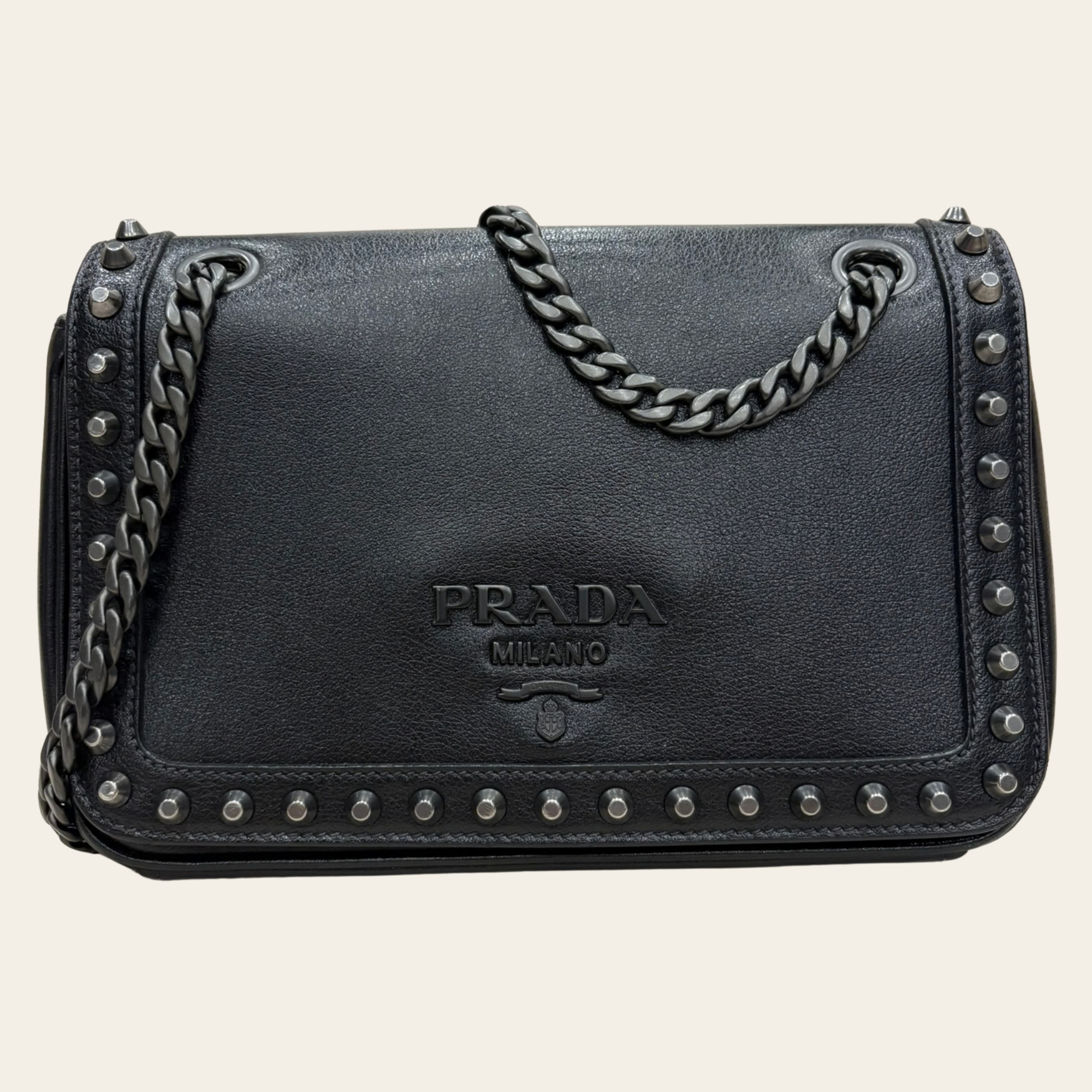 Prada Sac Bandoulière clouté