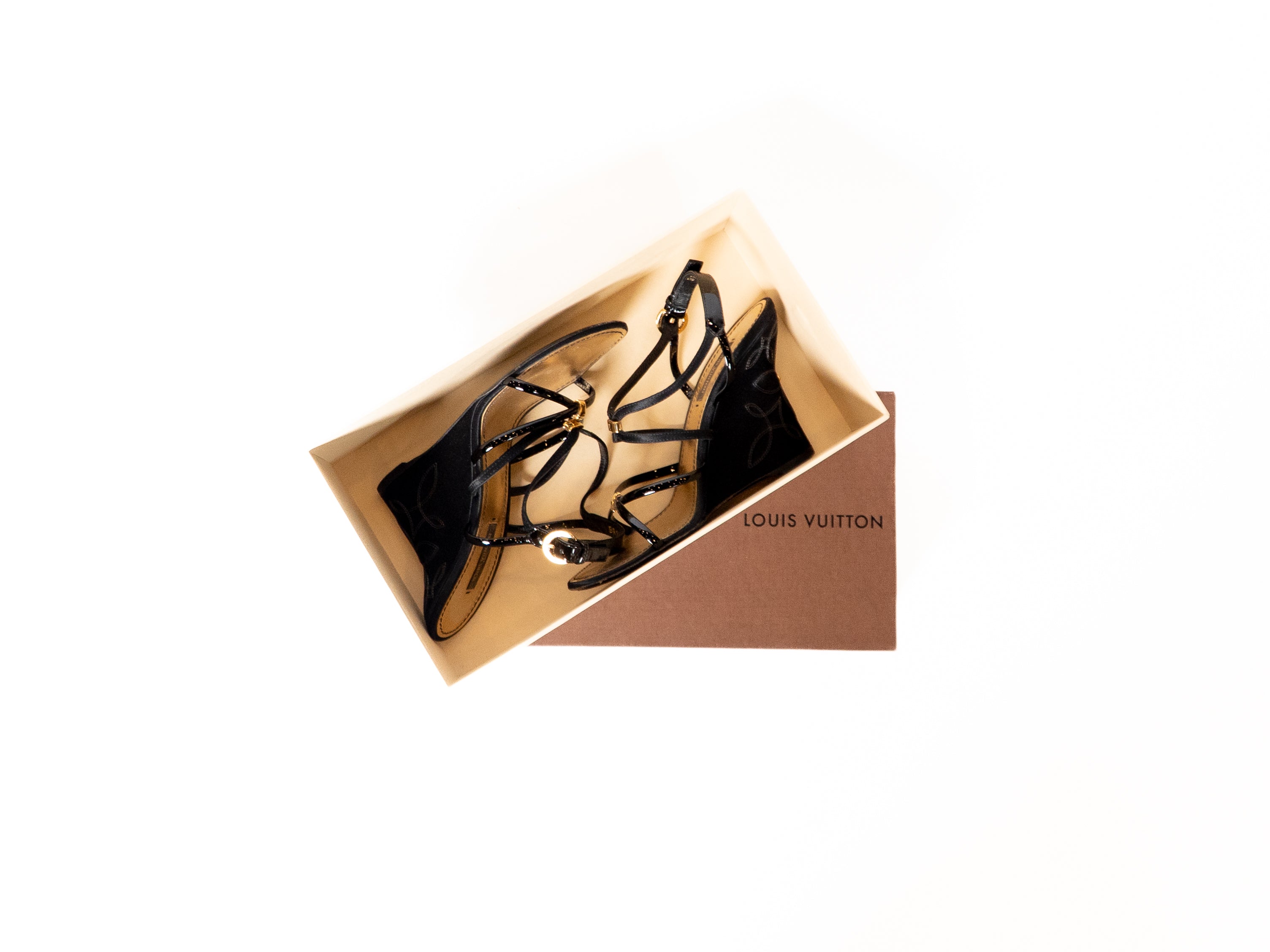 Sandales compensées Louis Vuitton