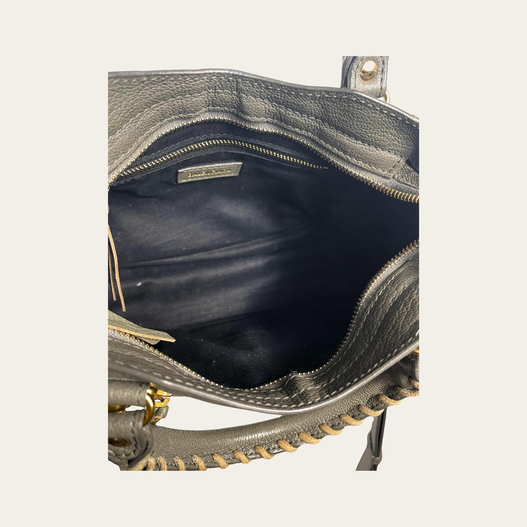 BALENCIAGA Mini City Gris Ciment GHW
