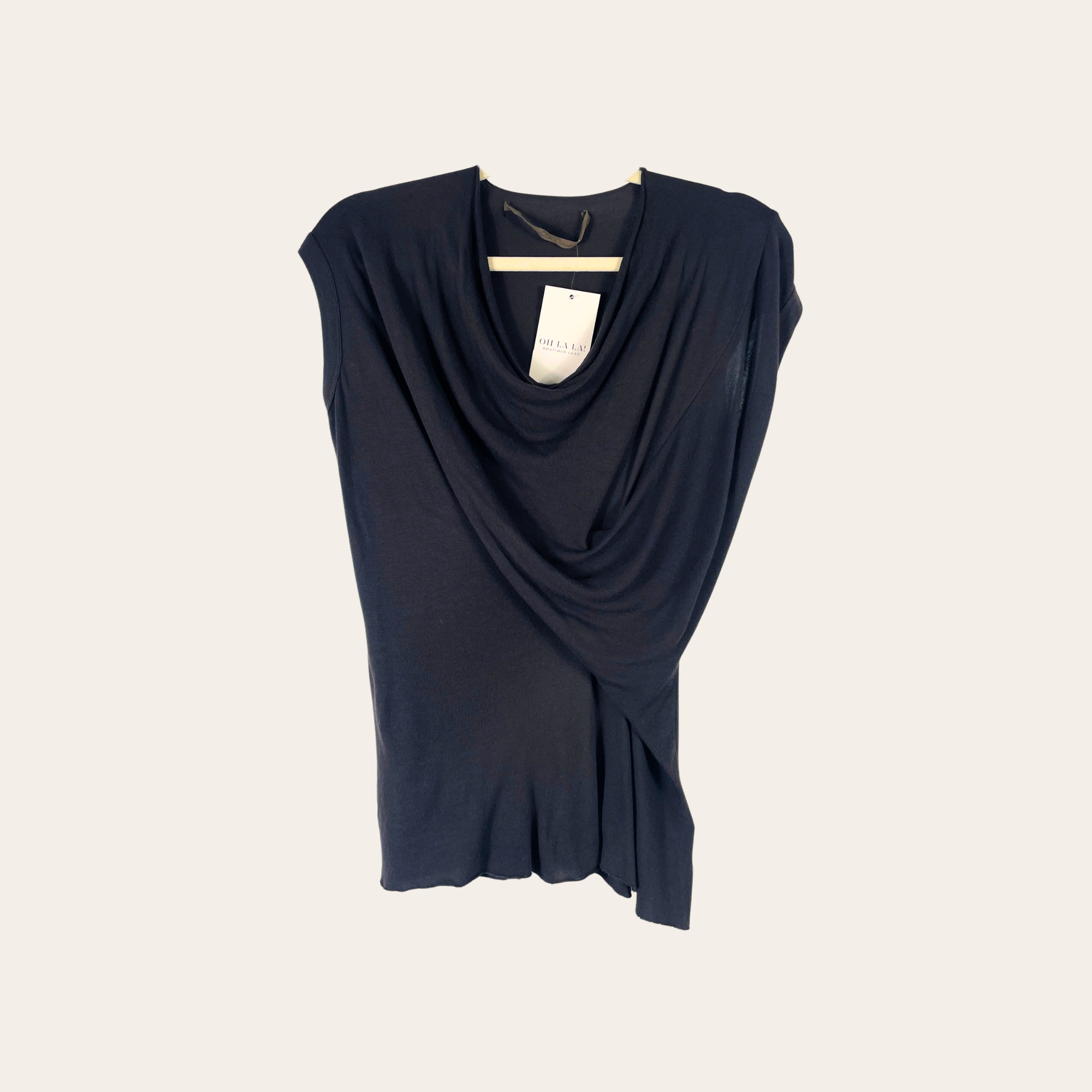 Rick Owens – Camisole drapée noire