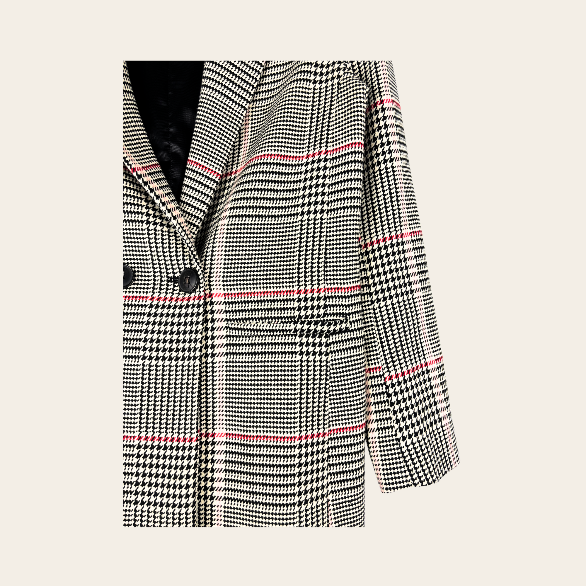 ANINE BING – Blazer Croisé Prince-de-Galles, XS