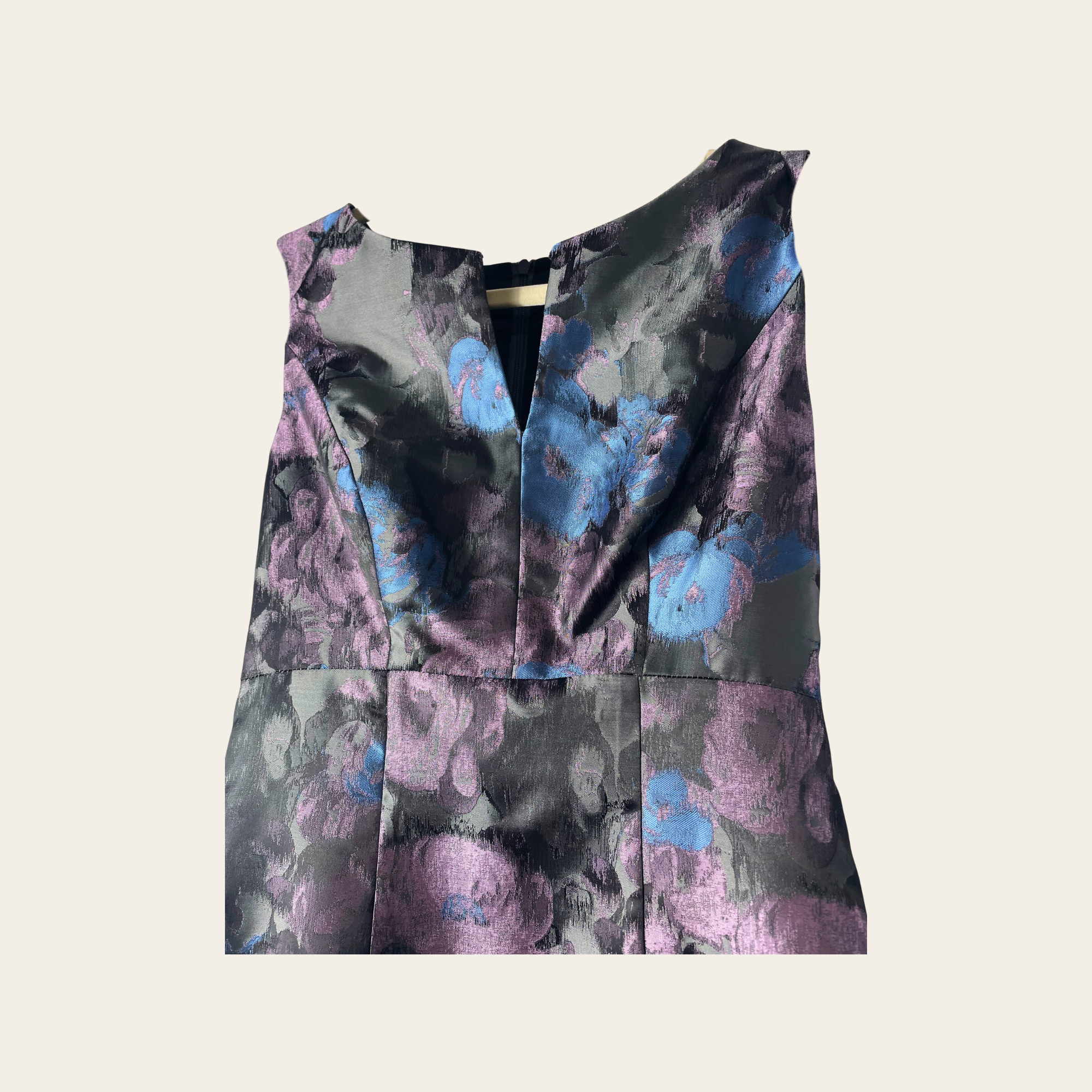JOEFFER CAOC Robe Cocktail Florale Jacquard, S