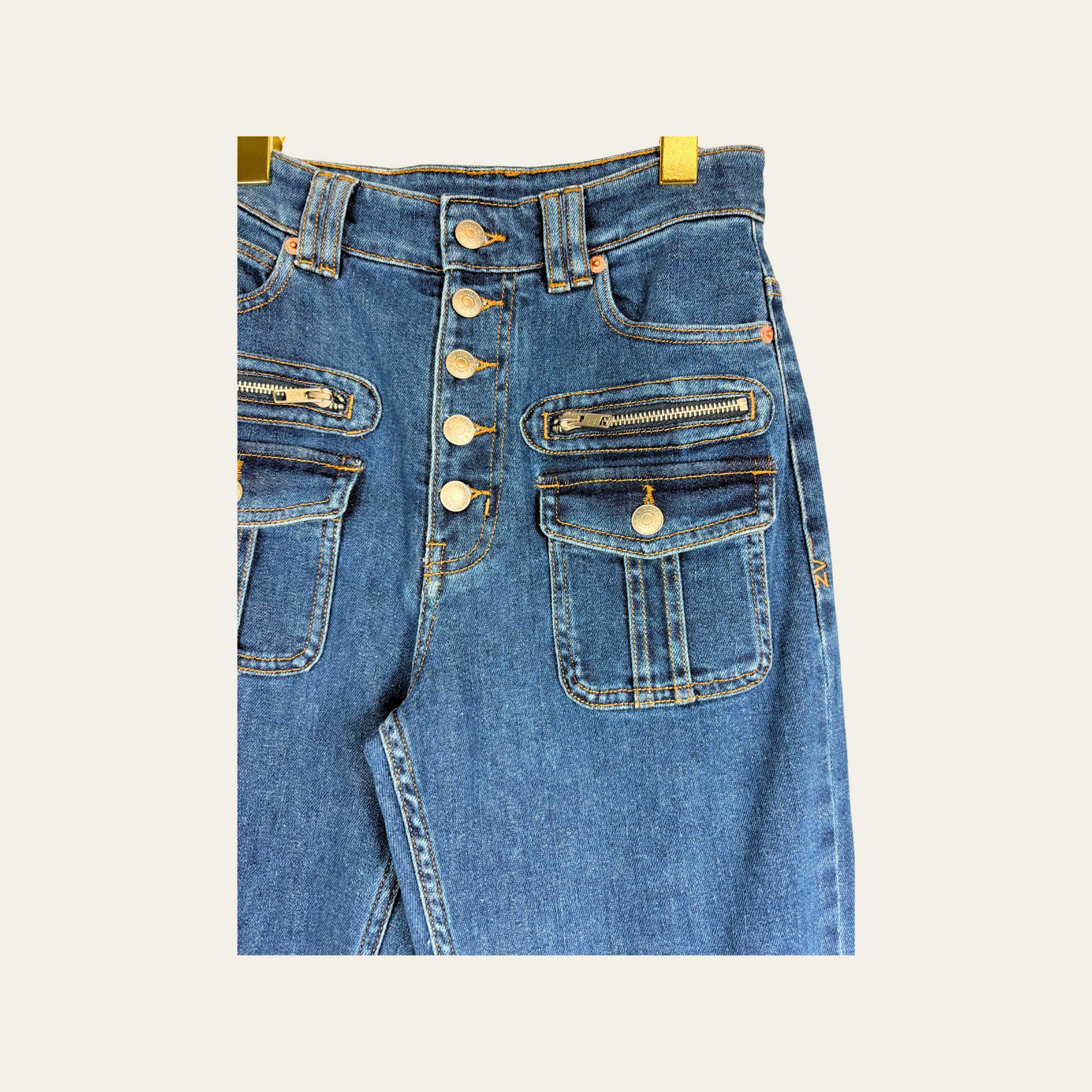 ZADIG & VOLTAIRE – Eyes Denim Cargo Jeans, Taille 26