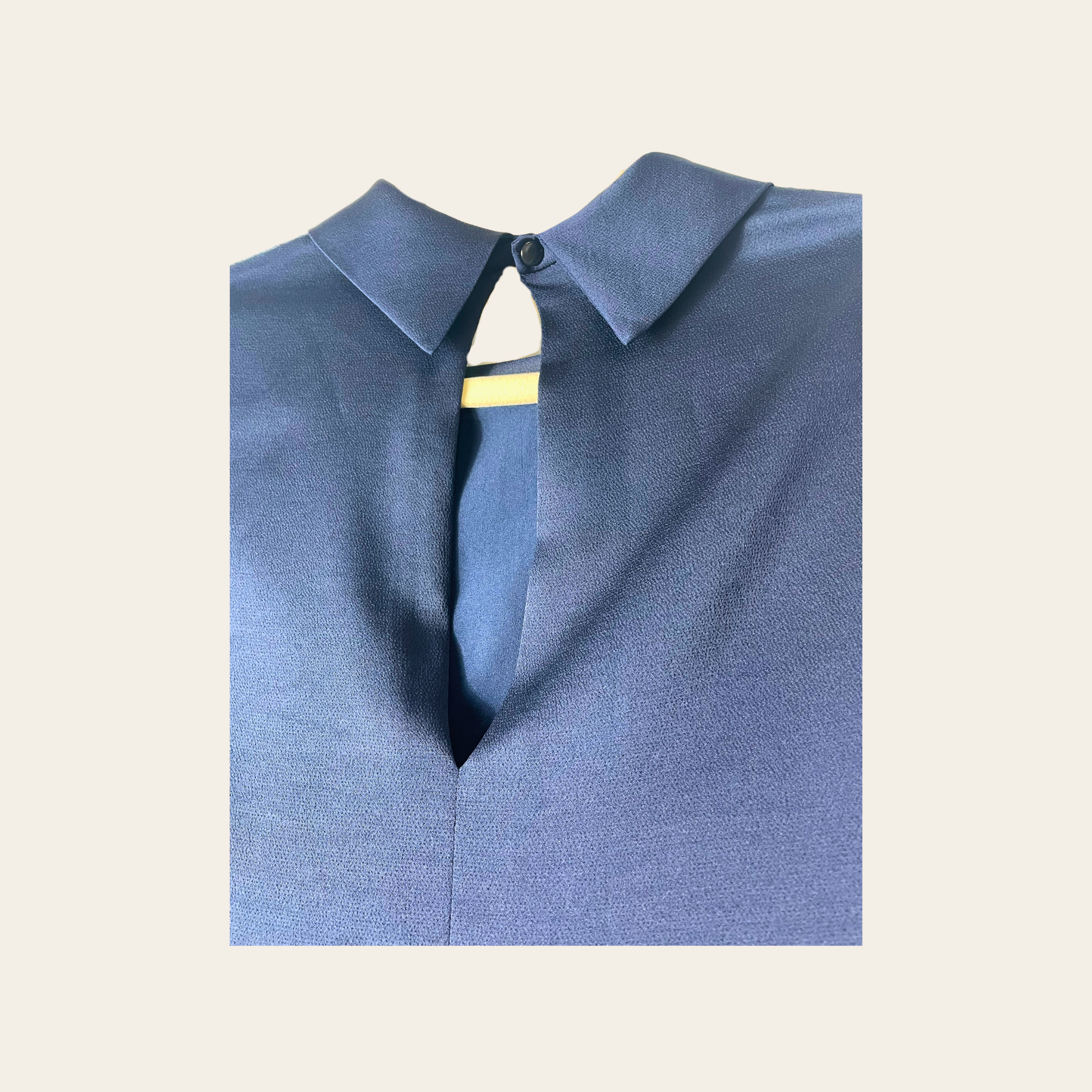 Armani Jeans - Robe Plissée Bleu Marine, M