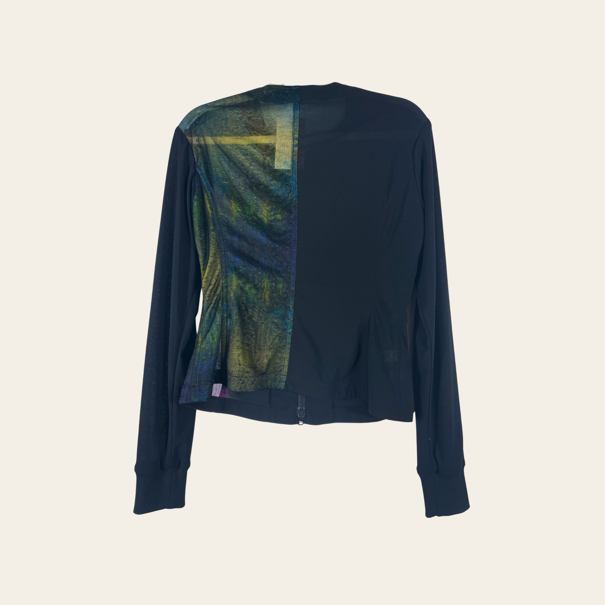 Y-3 by Yohji Yamamoto Veste Technique Noire à Fermeture Asymétrique