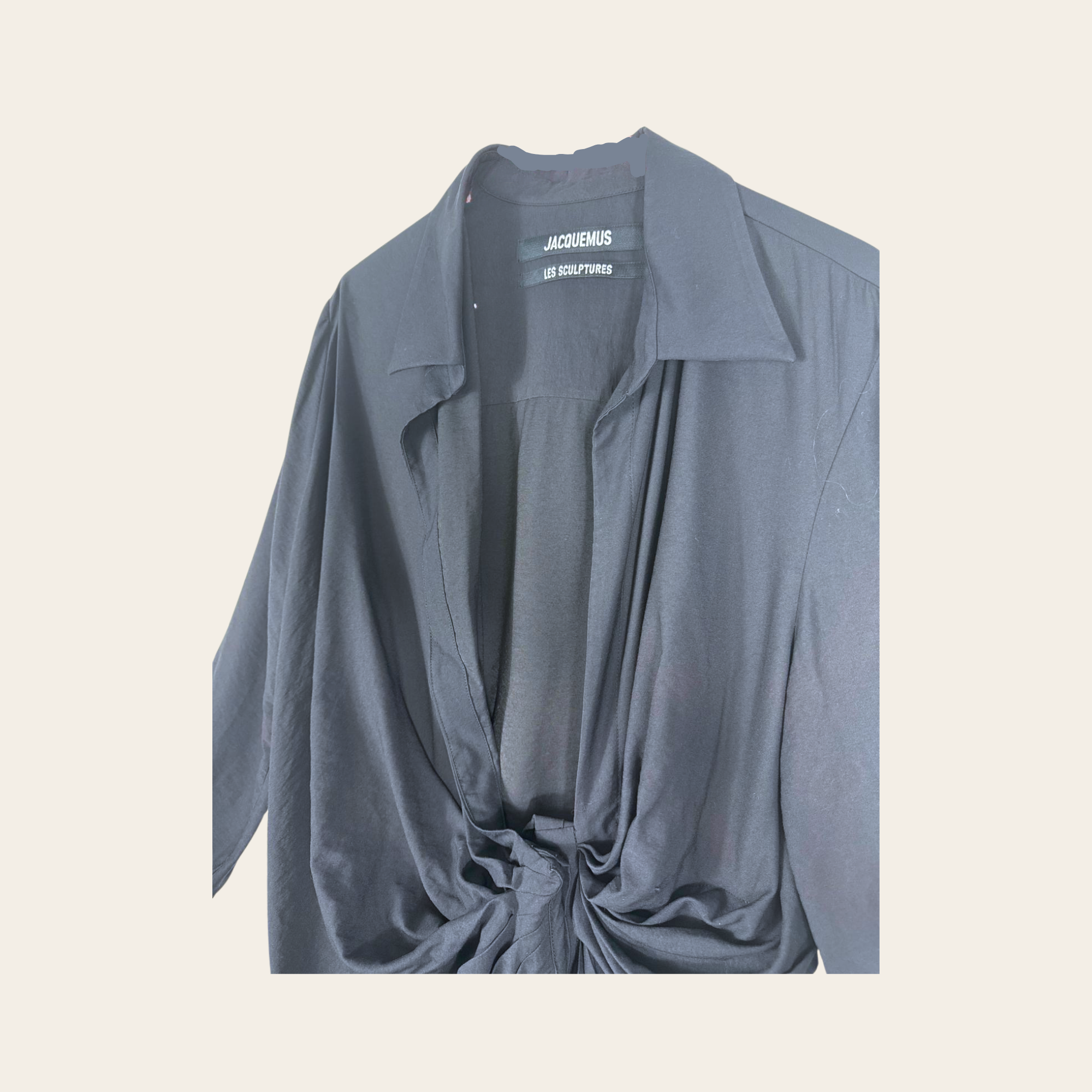 JACQUEMUS – Les Sculptures Robe drapée portefeuille
