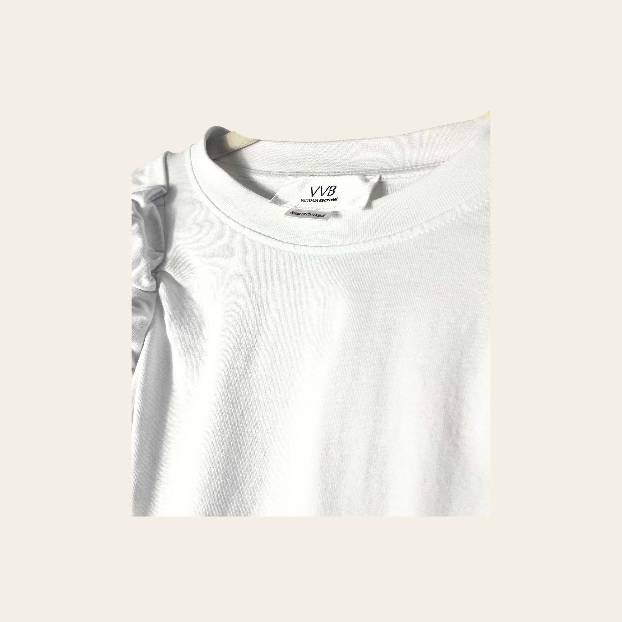 VVB by Victoria Beckham – Organic Cotton Ruffle-Sleeve T-Shirt, XS