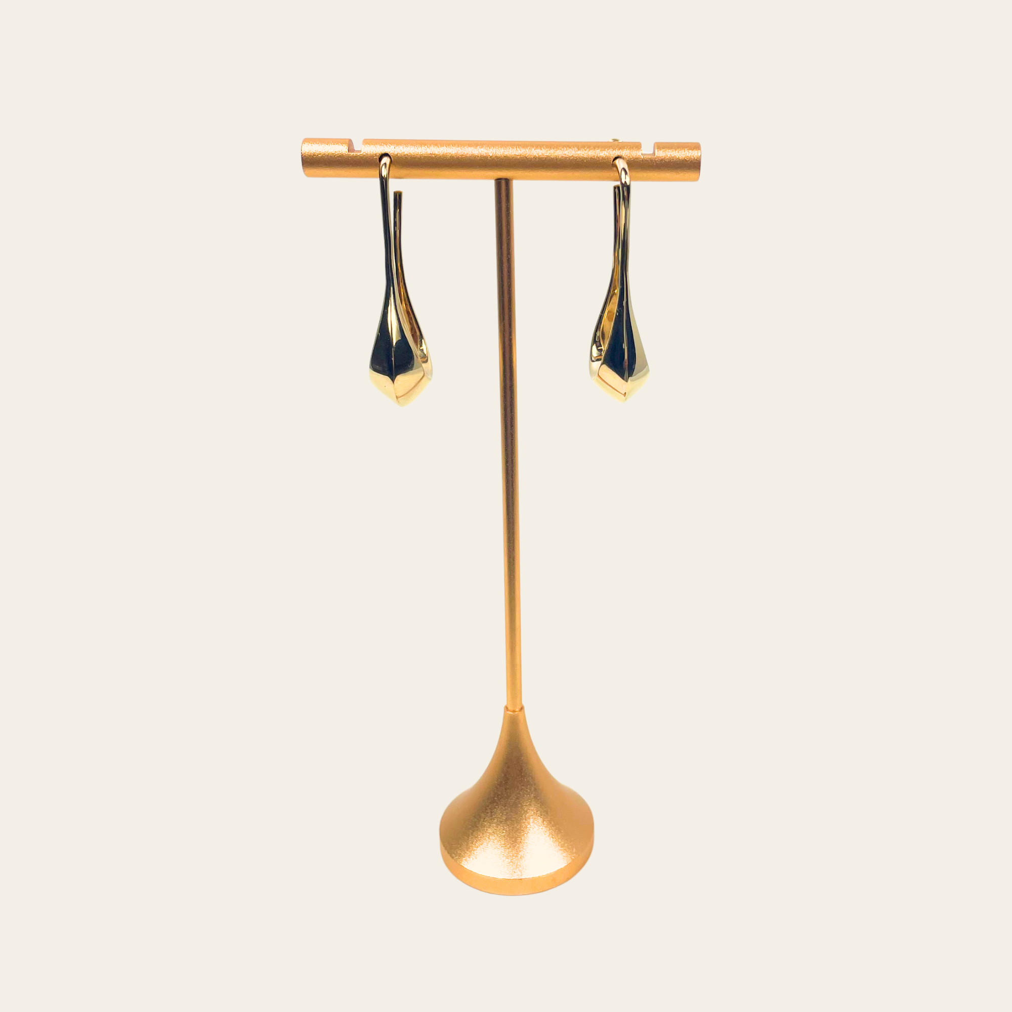 LEMAIRE – Boucles d’oreilles Drop Sculptural Gold Tone