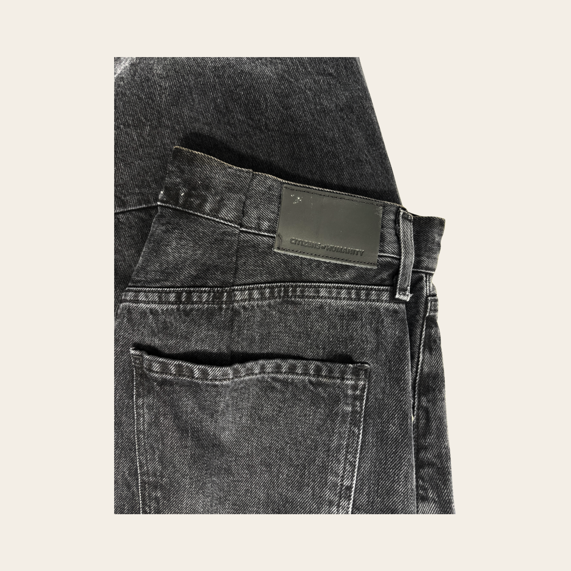 CITIZENS OF HUMANITY  – Jean Premium Vintage Noir Effet Délavé, Taille 30