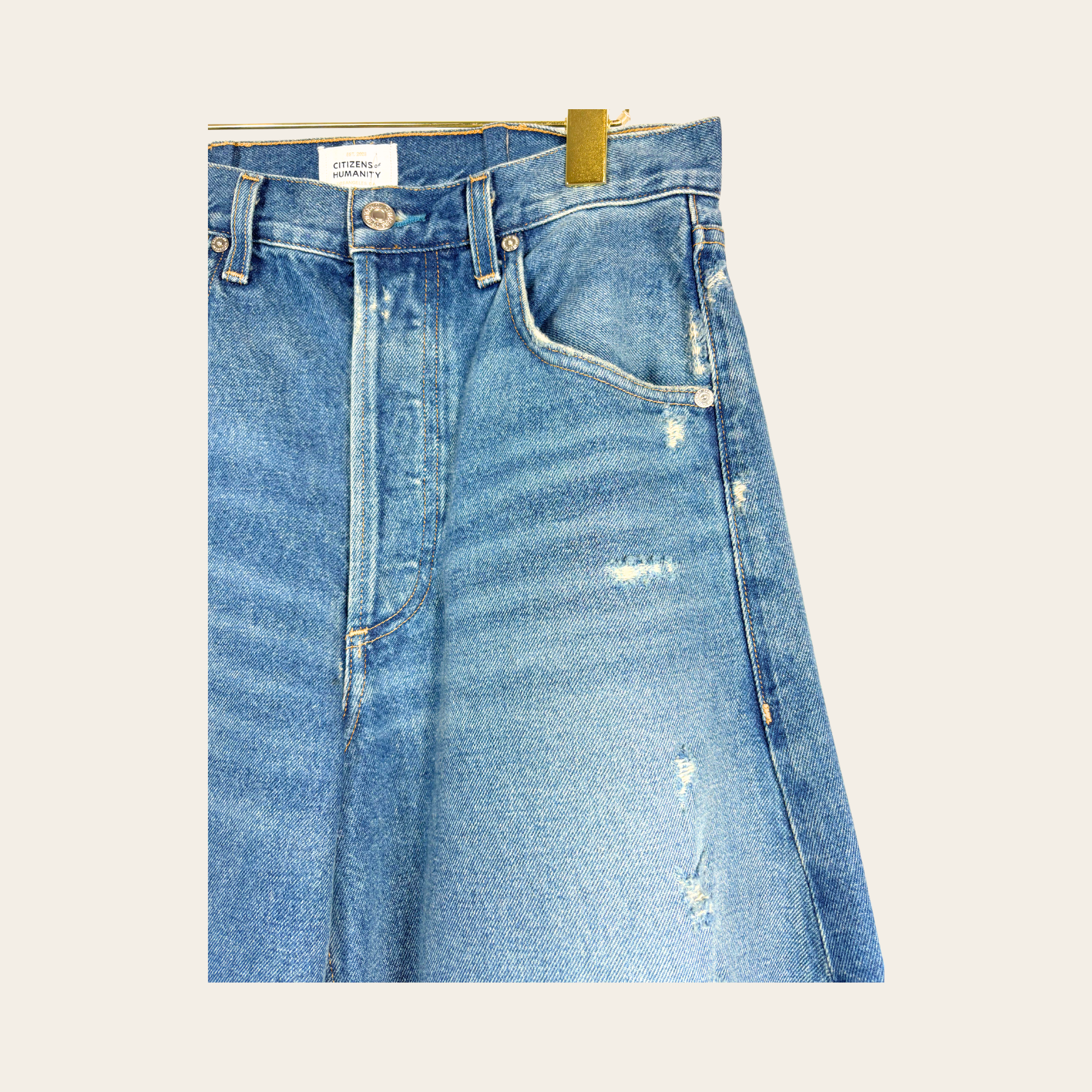 CITIZENS OF HUMANITY – Jean Premium Vintage Wide Leg en Denim, Taille 26