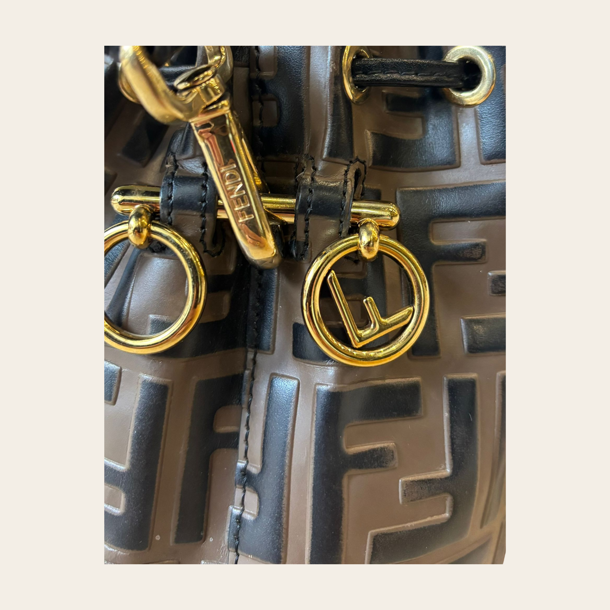 FENDI - Mon Tresor Mini Bucket Bag FF (Zucca)