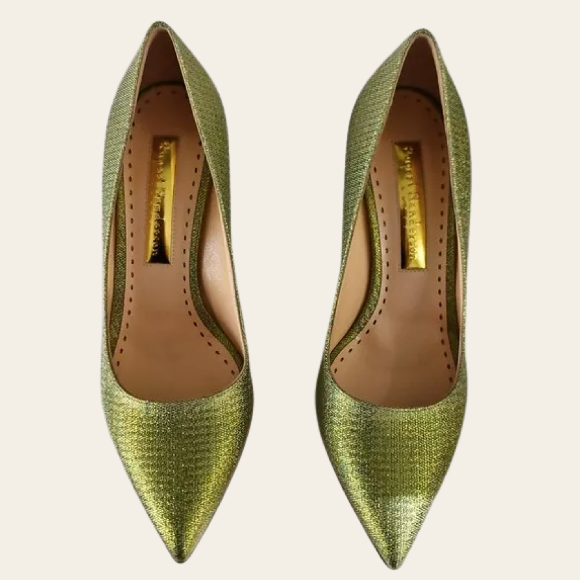 RUPERT SANDERSON LONDON - Pierrot Delta Glitter Bottle Pumps, 38
