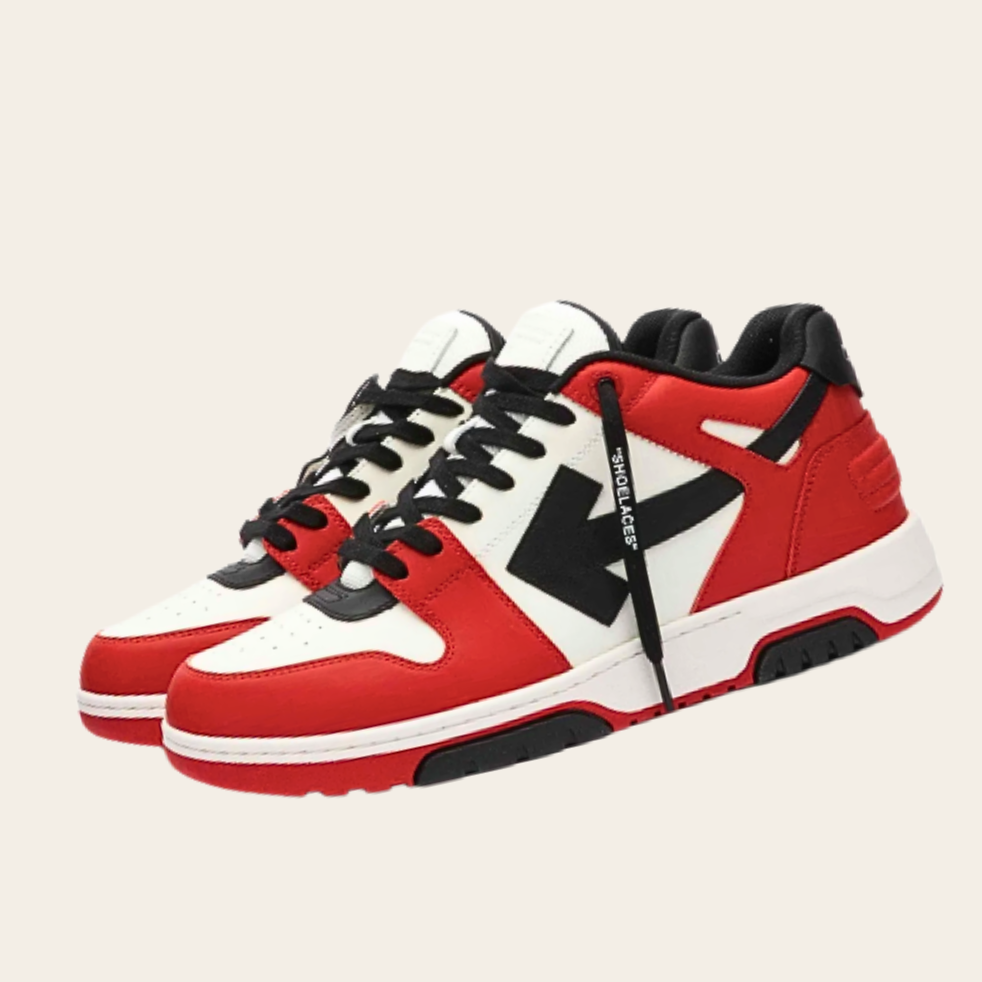 OFF-WHITE - Out Of Office Calf Leather Sneakers, 38 NEUF