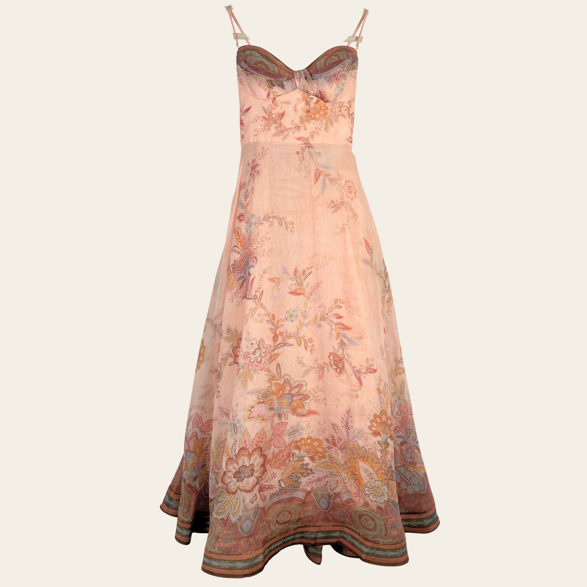 Zimmerman - Robe Soie Lin Midi, Medium