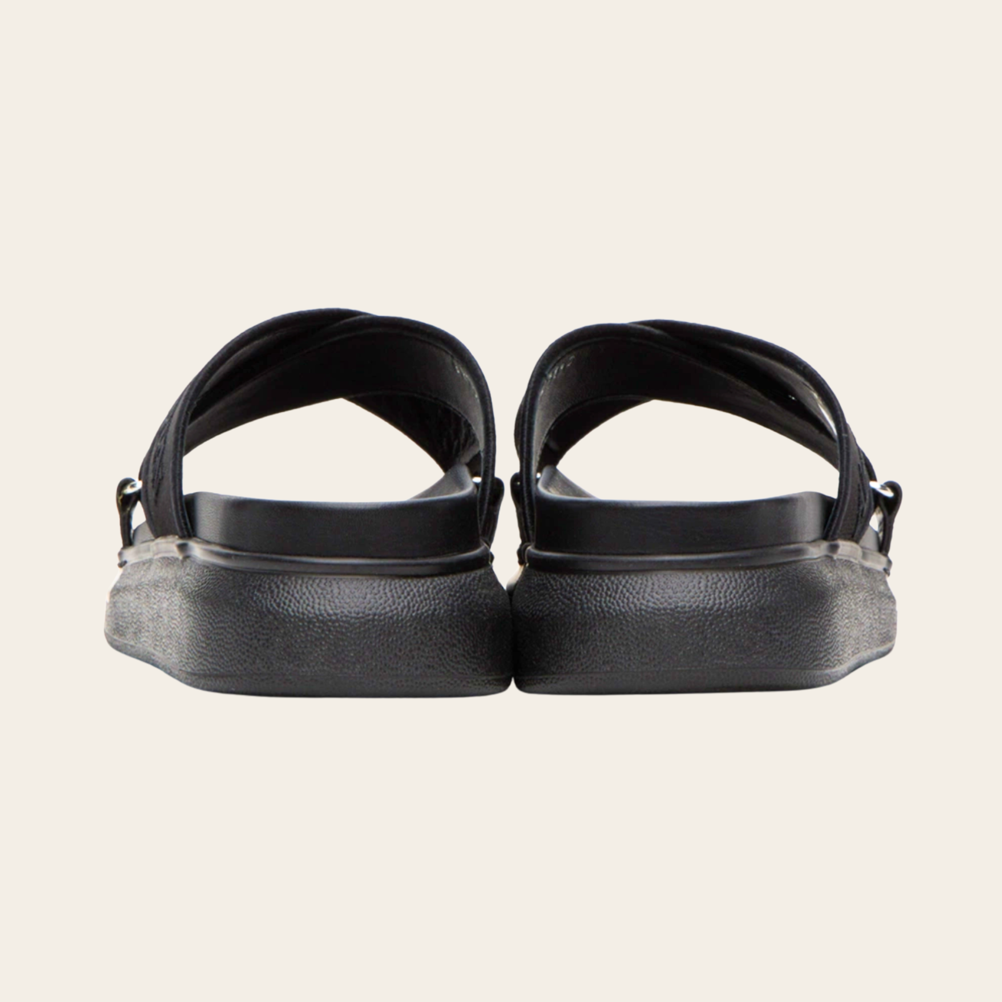 Alexander McQueen - Black Embroidered Sandals, 39