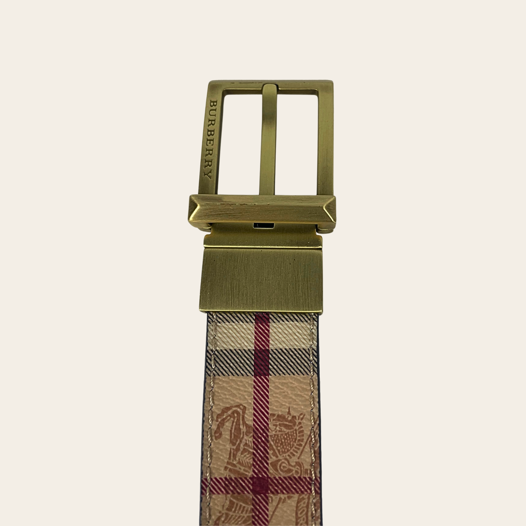 BURBERRY - Vintage Check Reversible Belt S/M