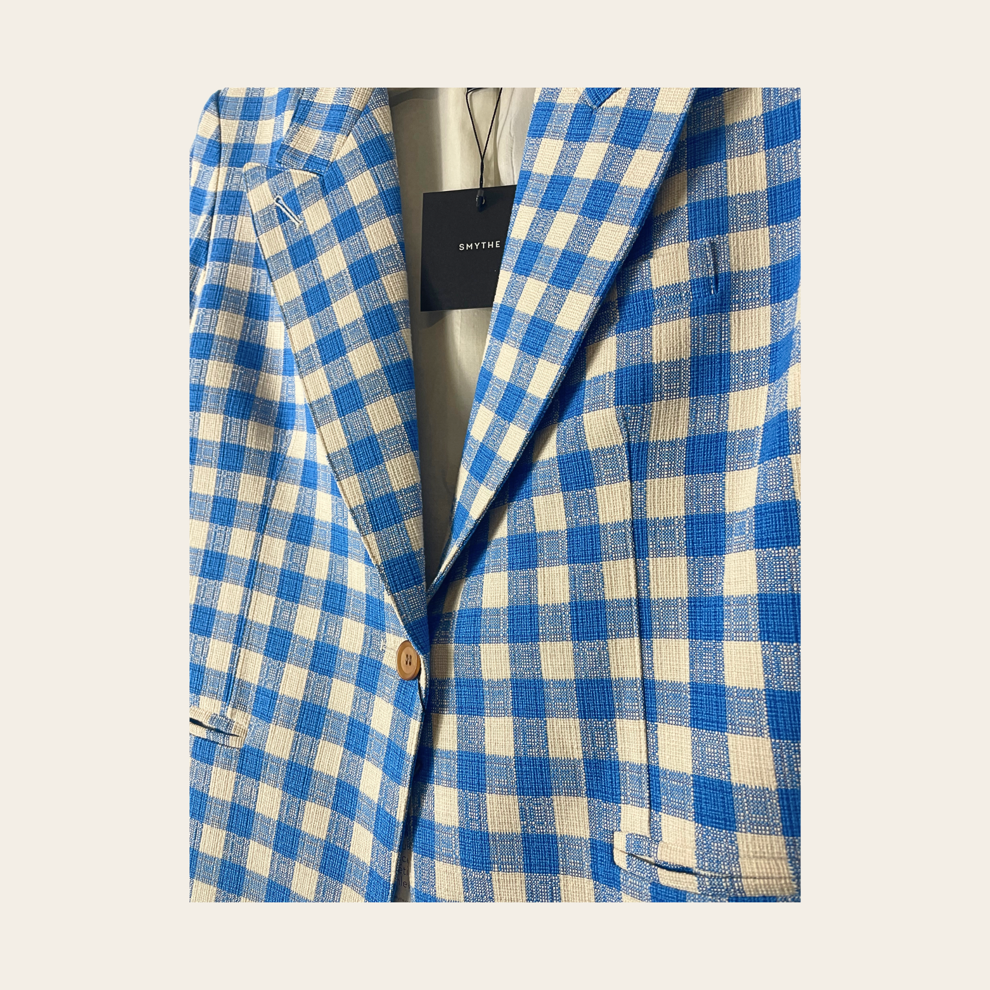 SMYTHE - 90’s Marine Check Blazer, XL NEUF AVEC ÉTIQUETTES