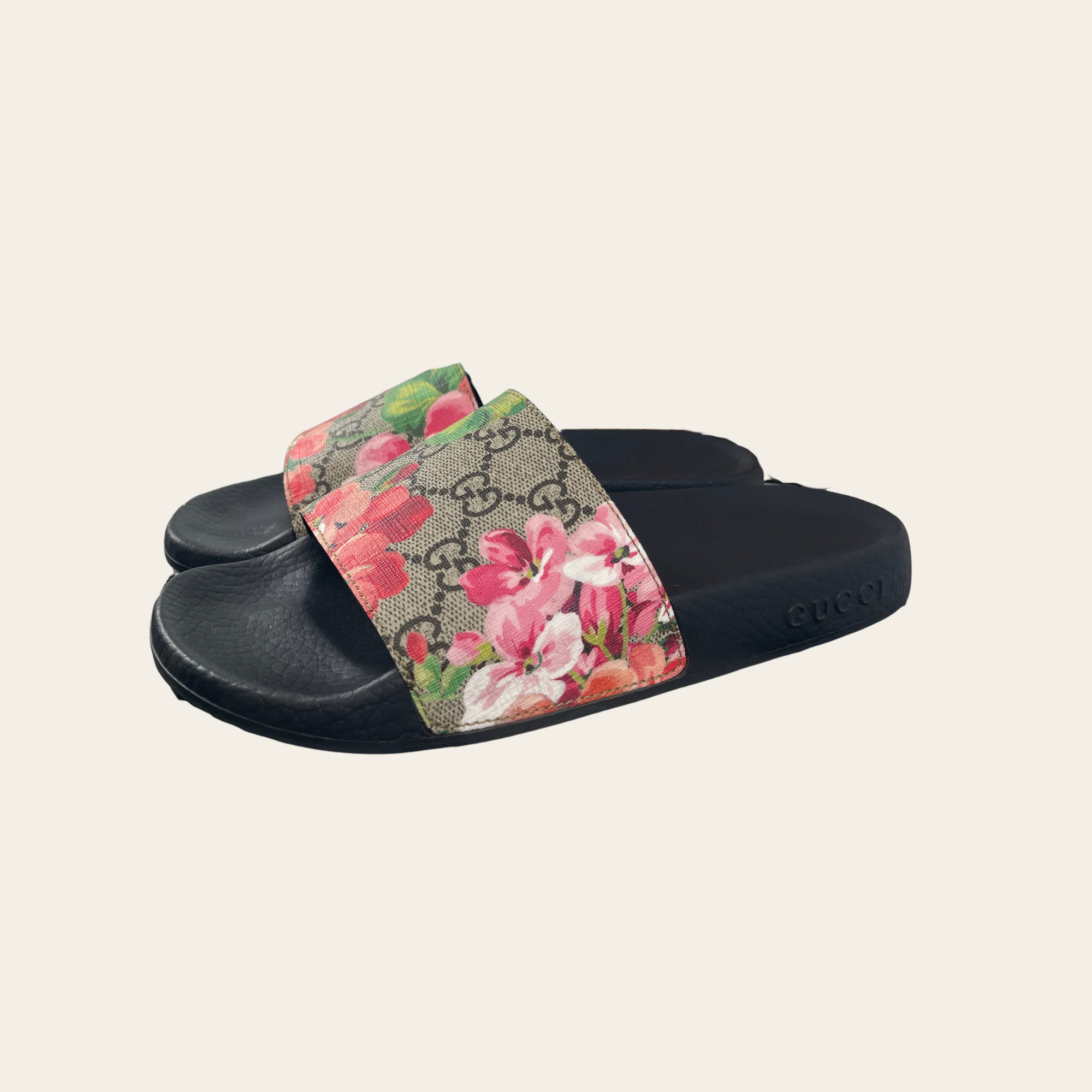 Gucci-GG Blooms Supreme Slides, 36