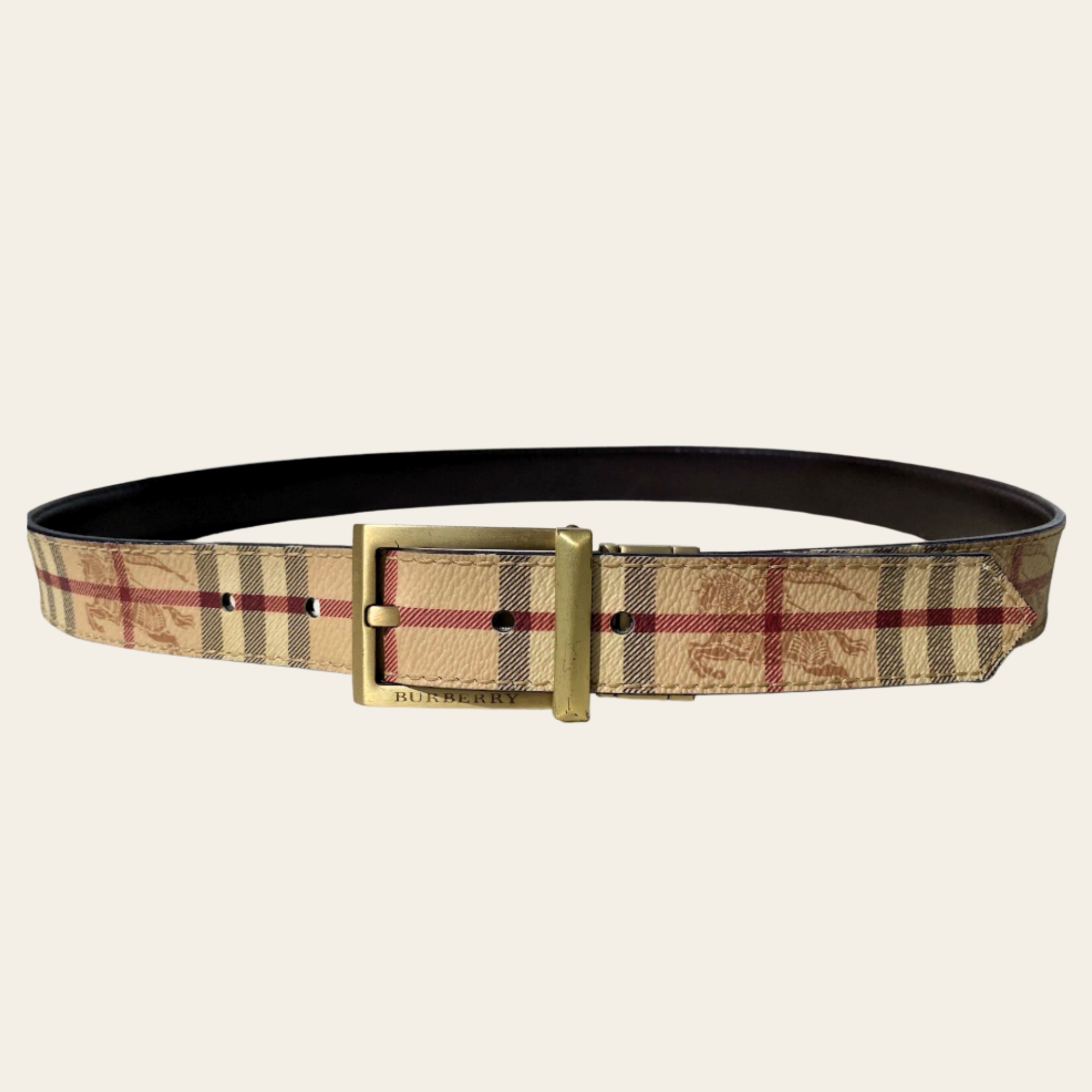 BURBERRY - Vintage Check Reversible Belt S/M